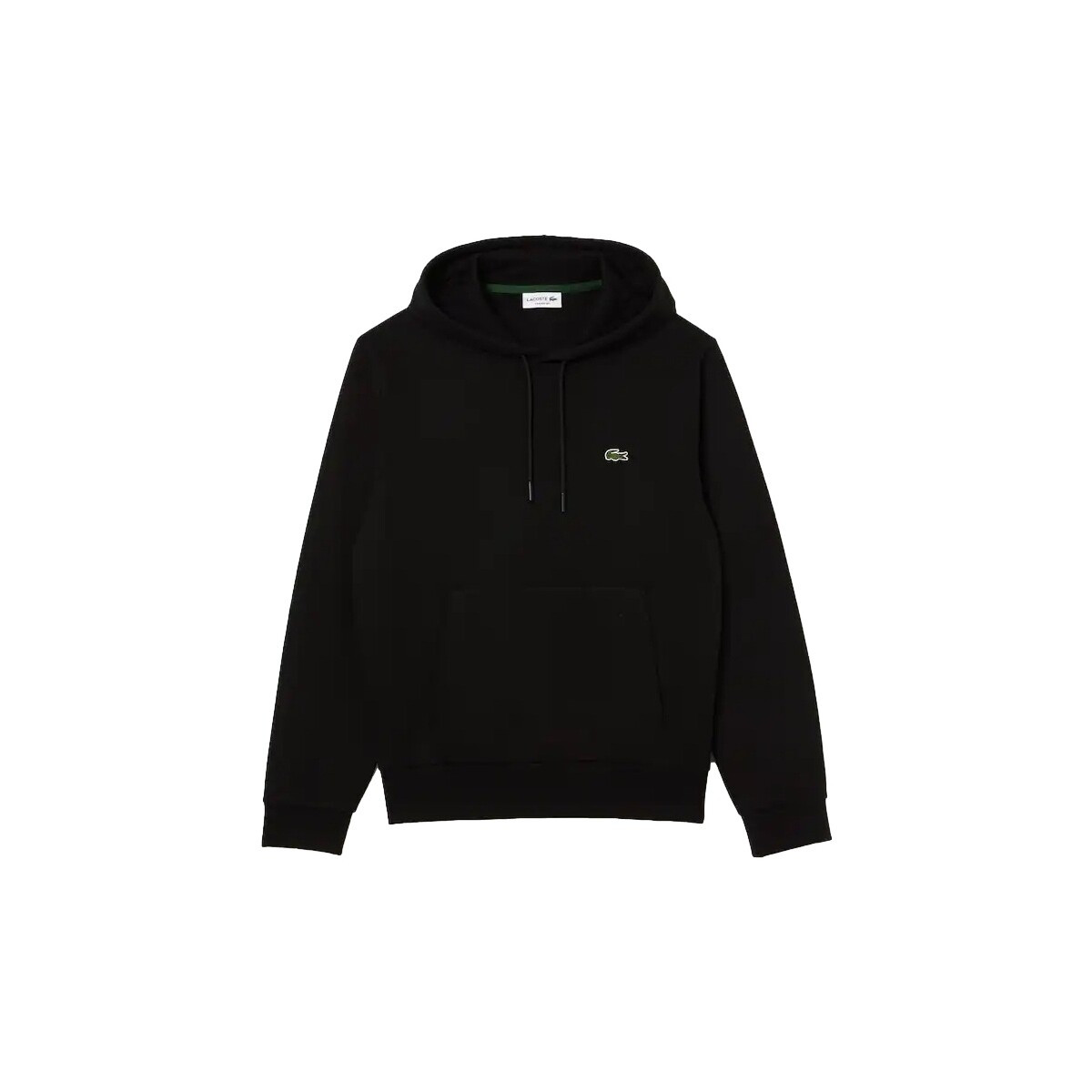 Lacoste  Organic Brushed Cotton Hoodie - Noir  Černá