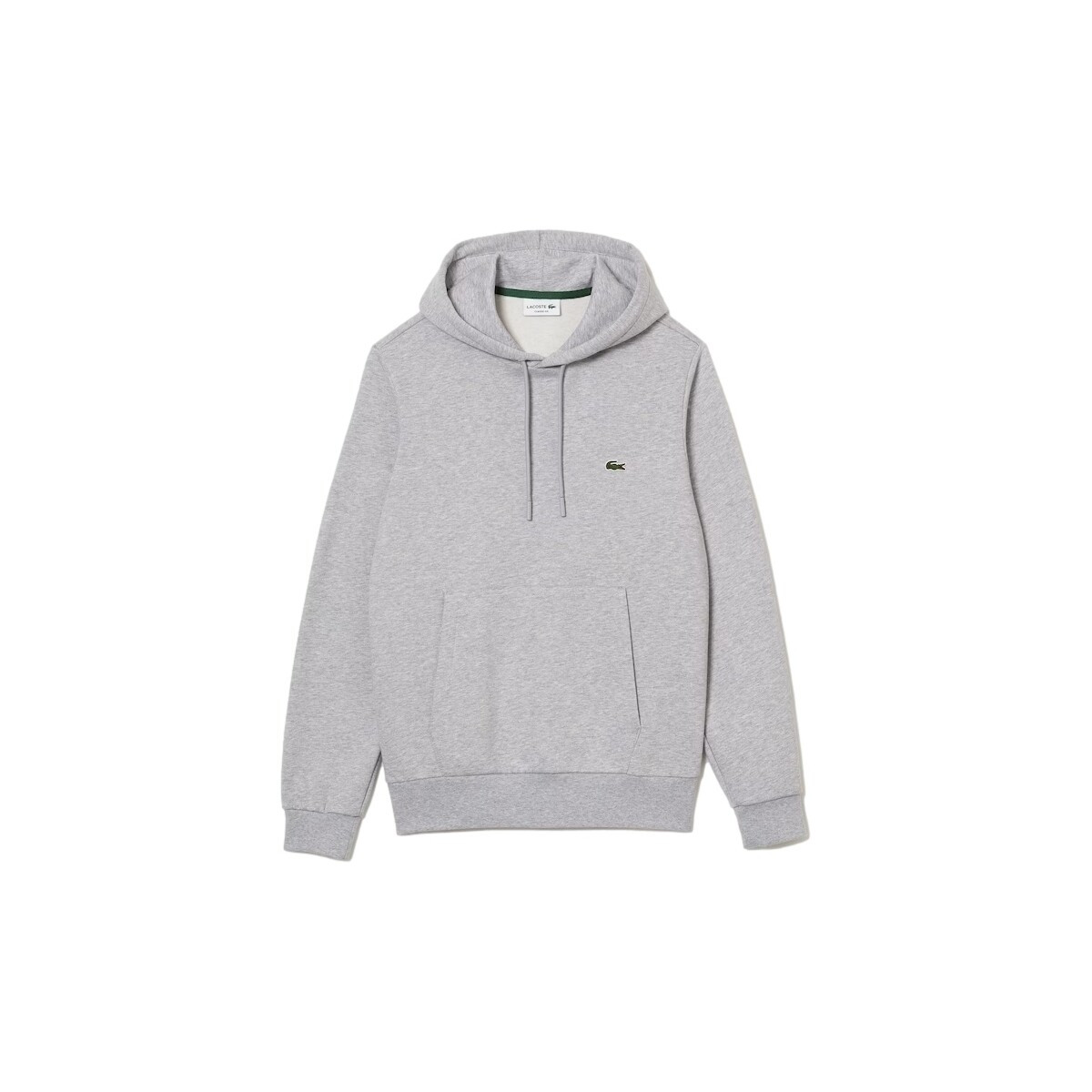 Lacoste  Organic Brushed Cotton Hoodie - Grey  Šedá