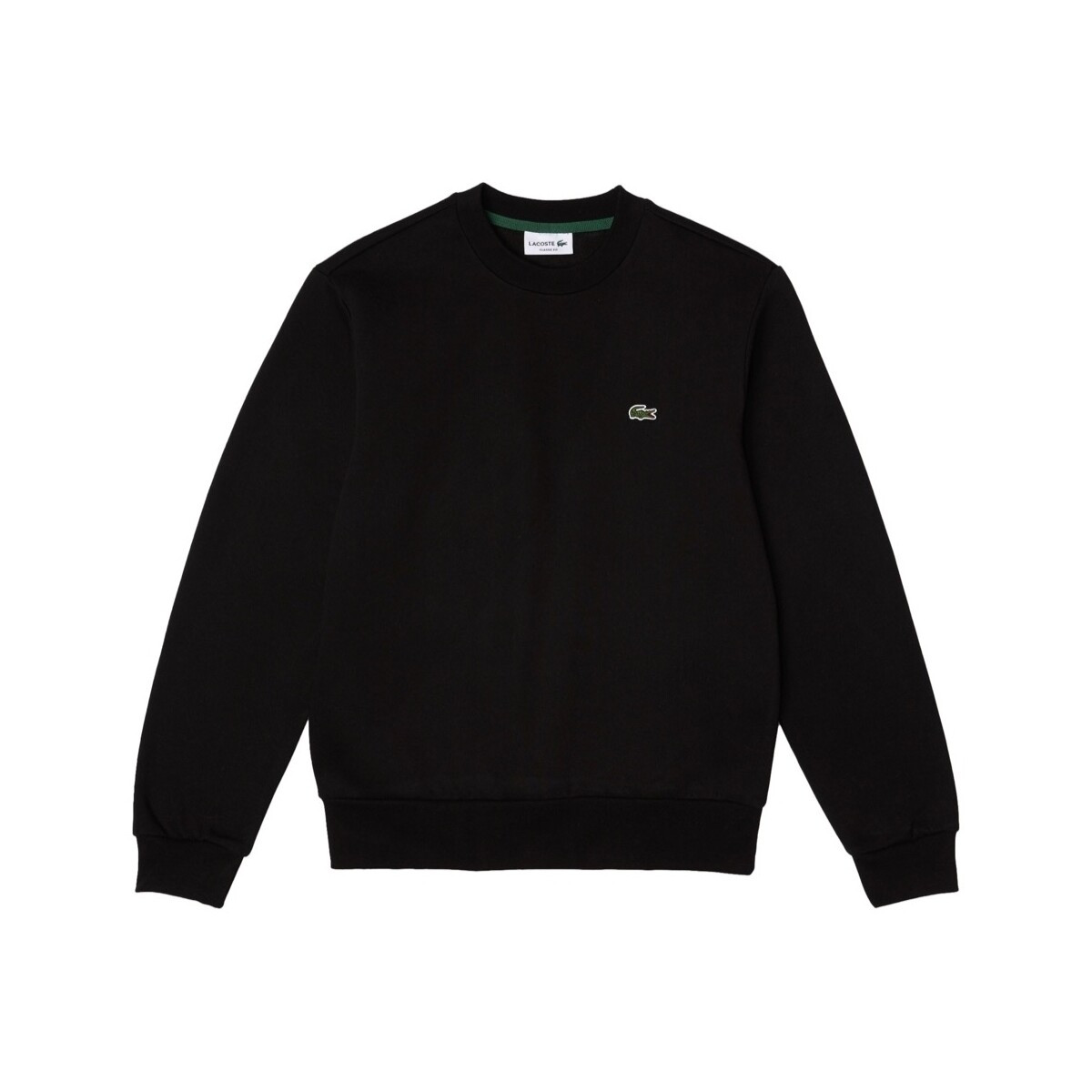 Lacoste  Organic Brushed Cotton Sweatshirt - Noir  Černá