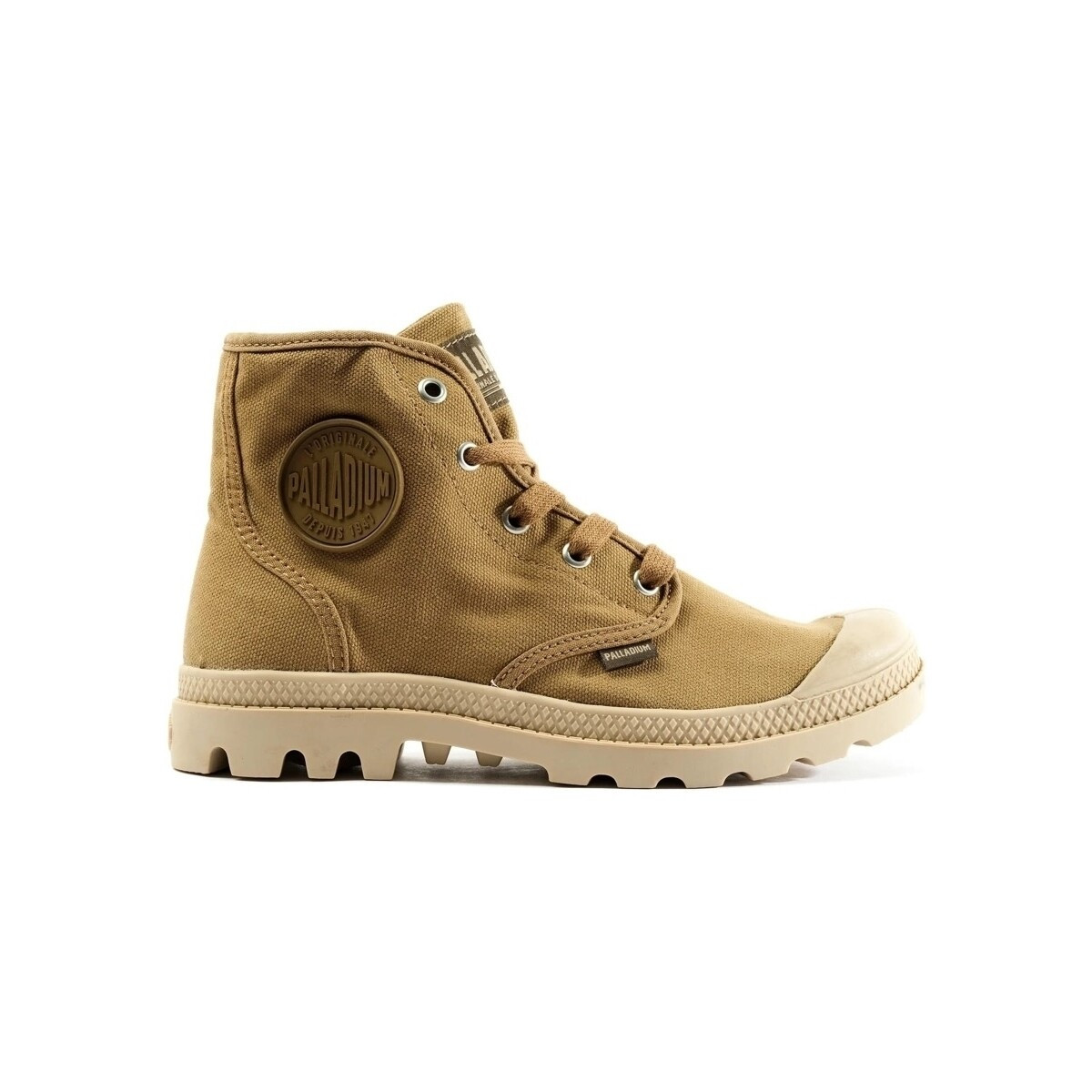 Palladium  Pampa Hi W - Olive/Warm Sand  Hnědá