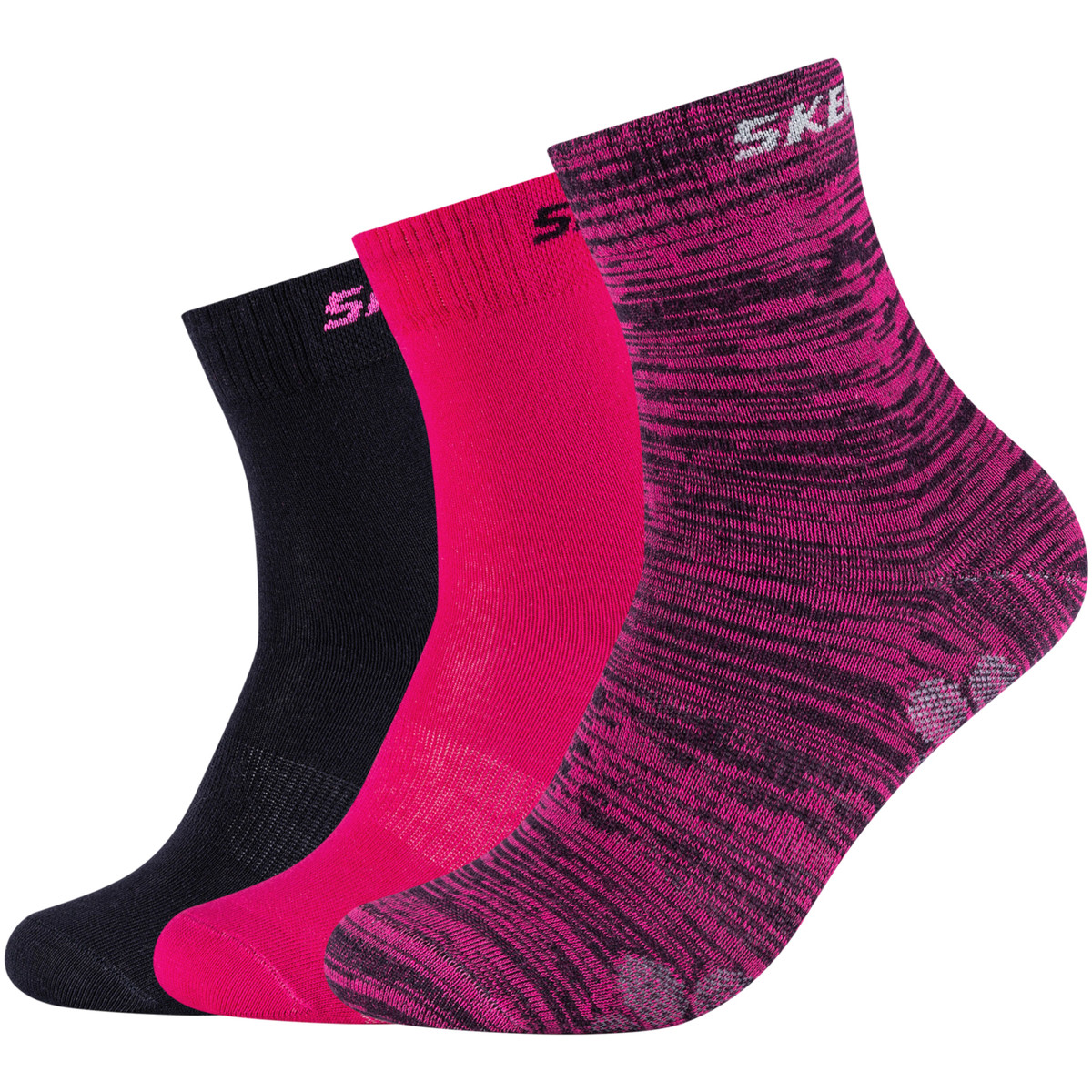 Skechers  3PPK Wm Mesh Ventilation Socks  Růžová