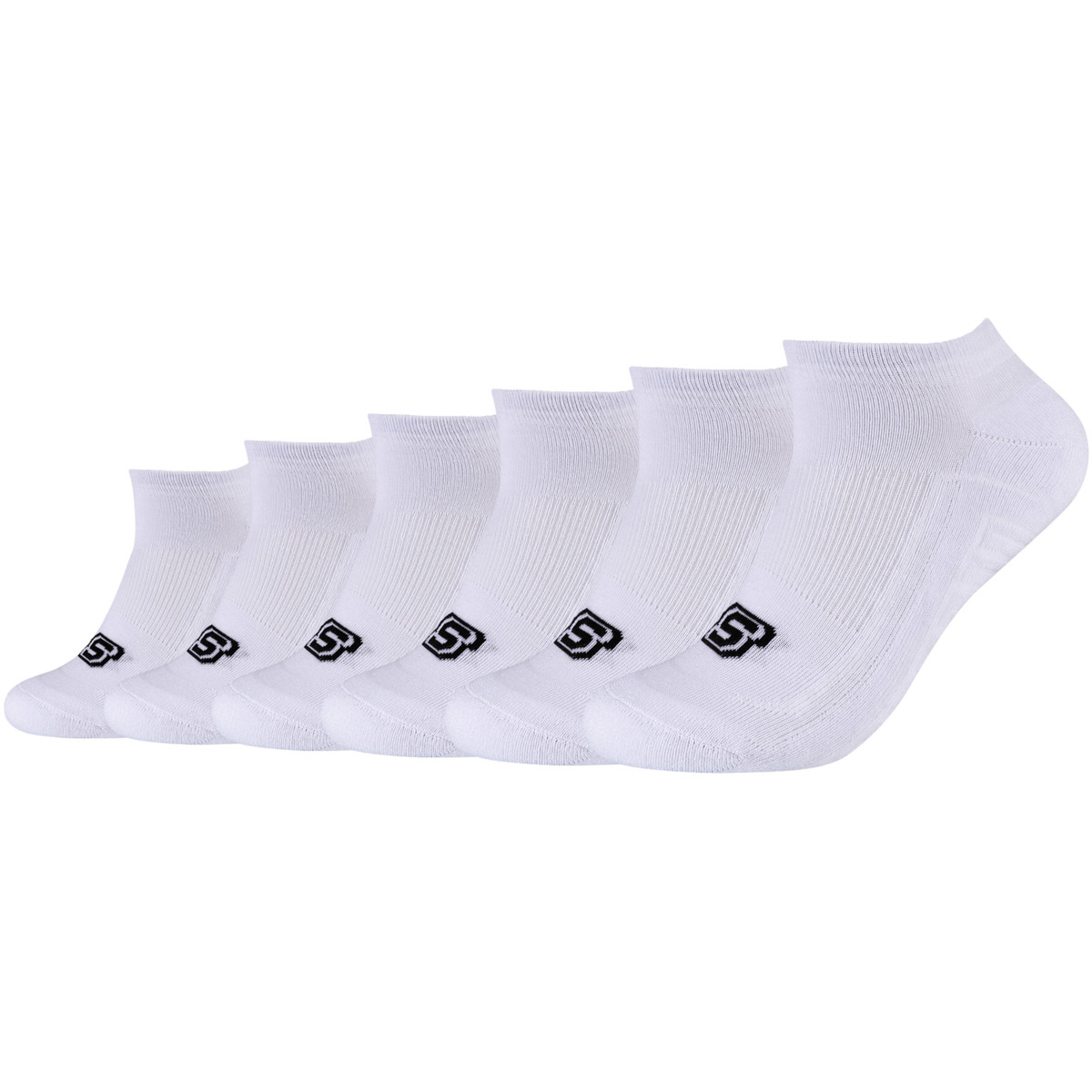 Skechers  2PPK Basic Cushioned Sneaker Socks  Bílá