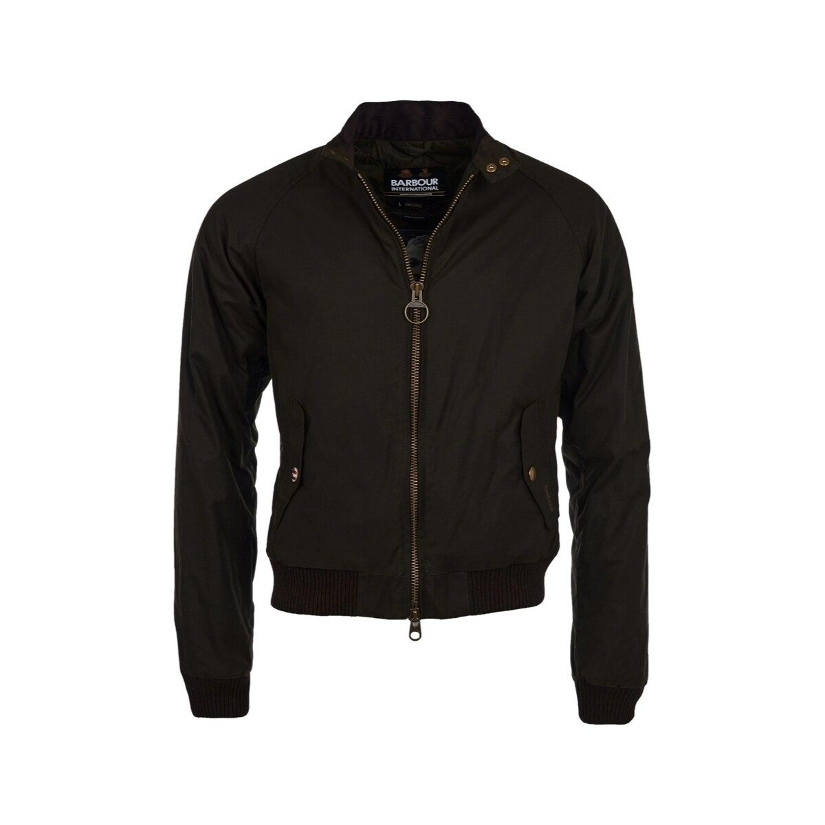 Barbour  INTERNATIONAL Steve McQueen Merchant Wax Jacket - Black  Černá