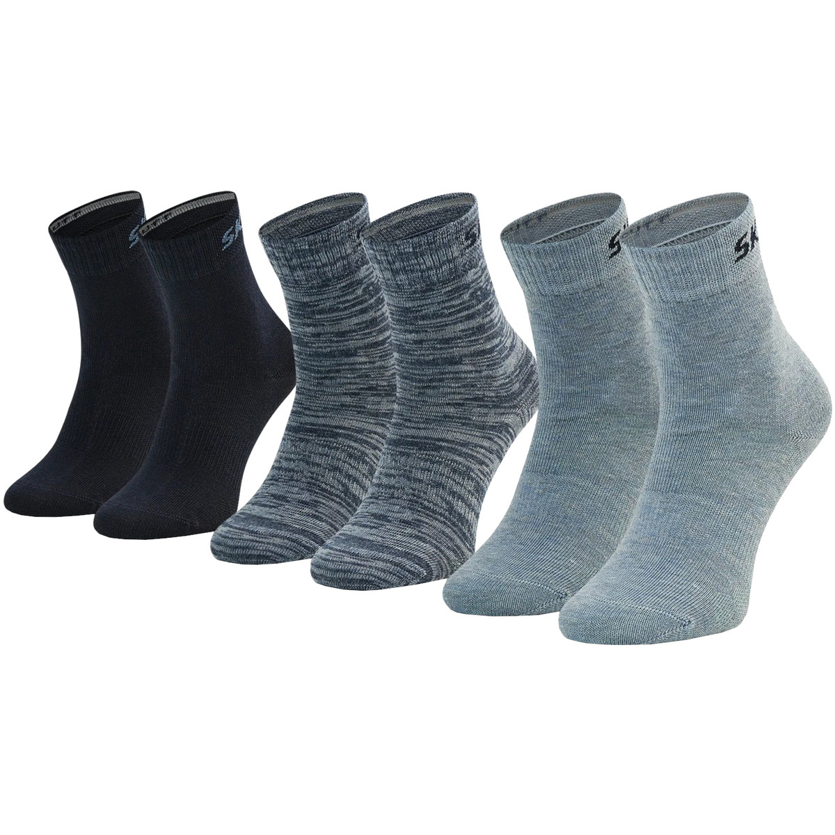 Skechers  3PPK Boys Mech Ventilation Socks  Modrá
