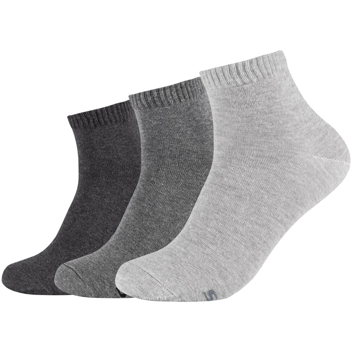 Skechers  3PPK Basic Quarter Socks  Šedá