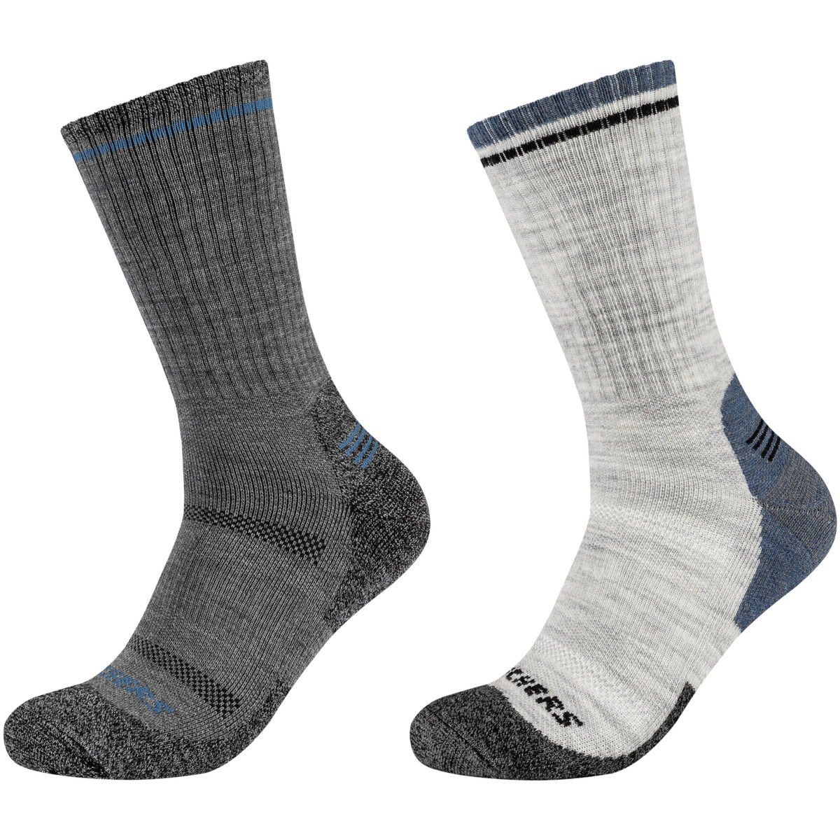 Skechers  2PPK Men Trail Wool Socks  Šedá