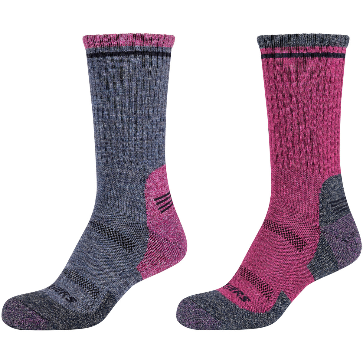 Skechers  2PPK Women Trail Wool Socks  Růžová