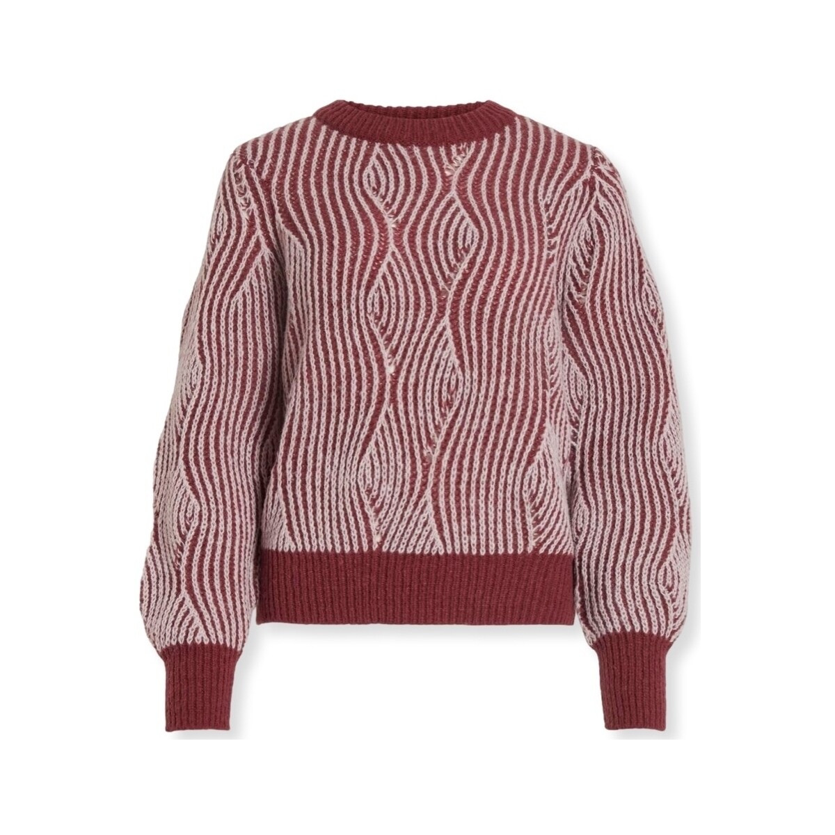 Vila  Nanna Knit - Beet Red  Červená