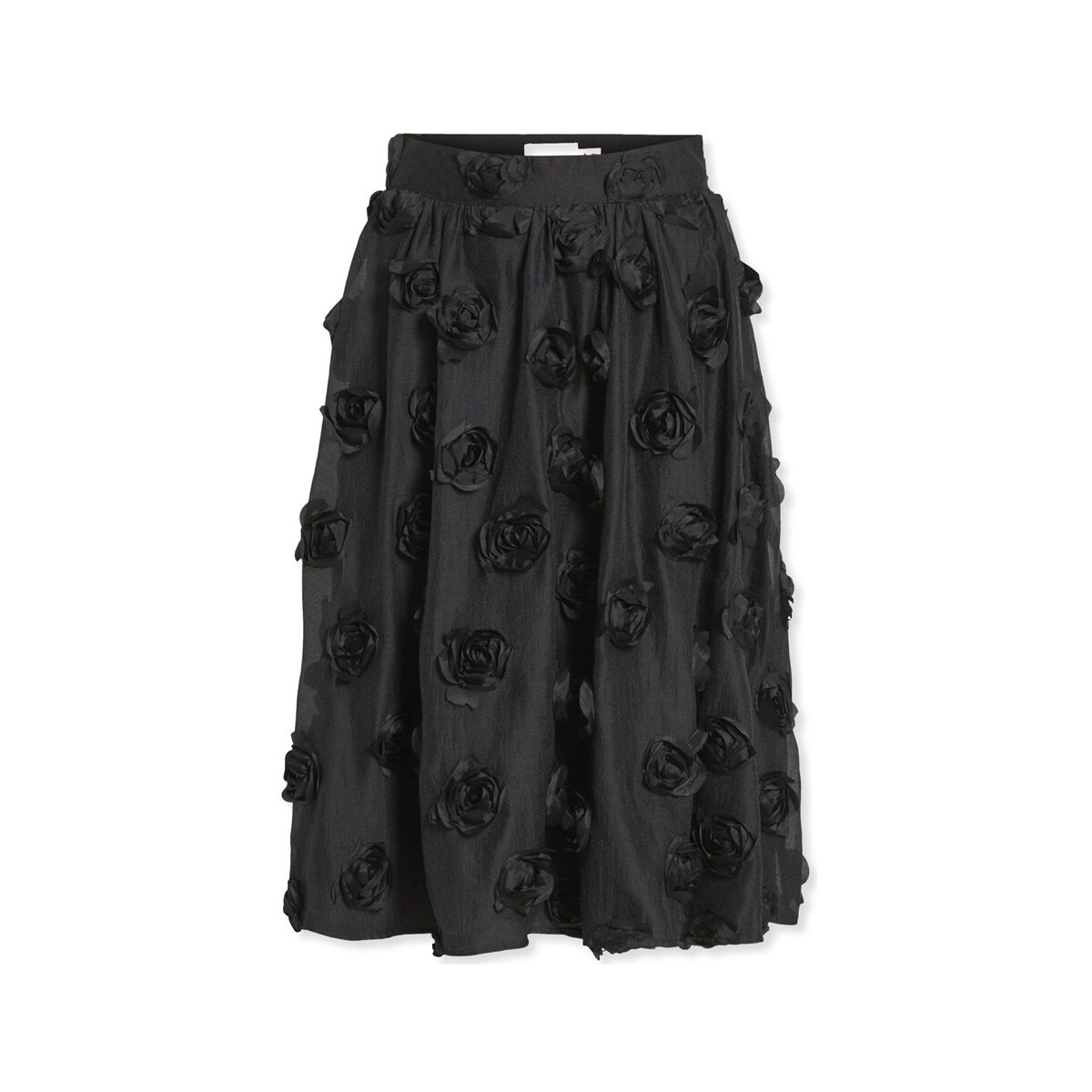 Vila  Flory Skirt L/S - Black  Černá