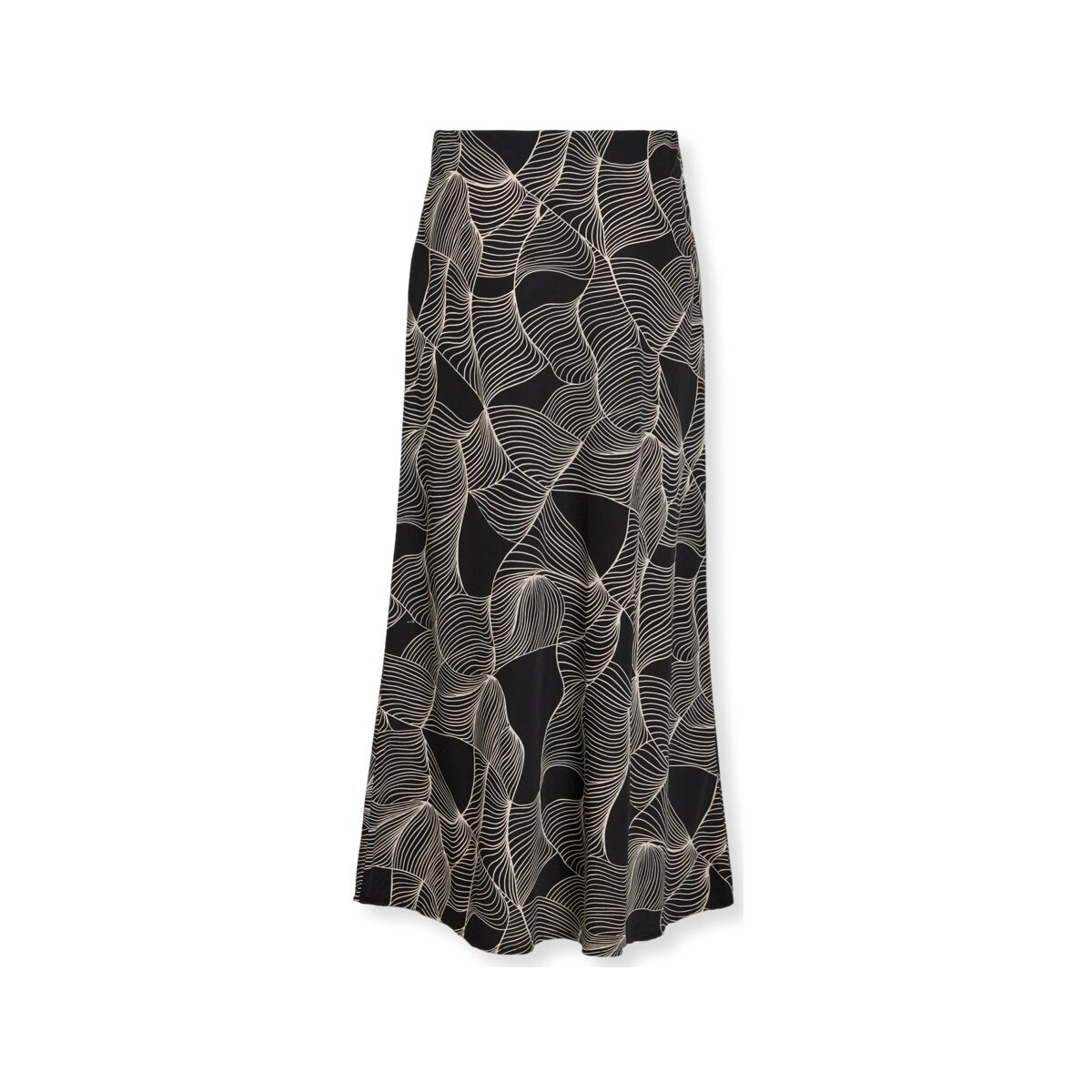 Vila  Mula Skirt - Black/Grafic  Černá