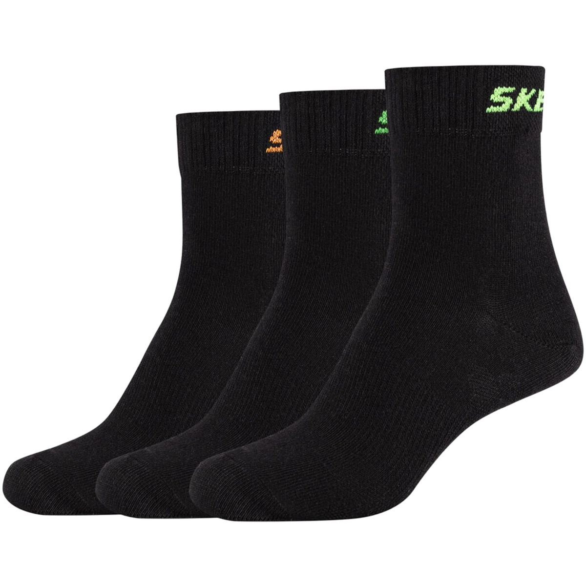 Skechers  3PPK Boys Mech Ventilation Socks  Černá
