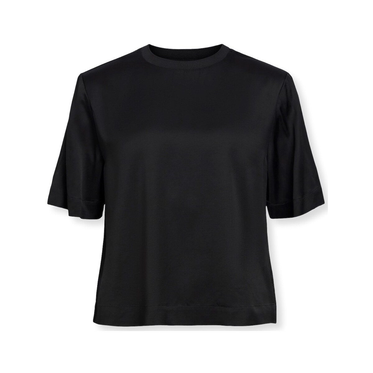 Object  Top Eirot S/S - Black  Černá