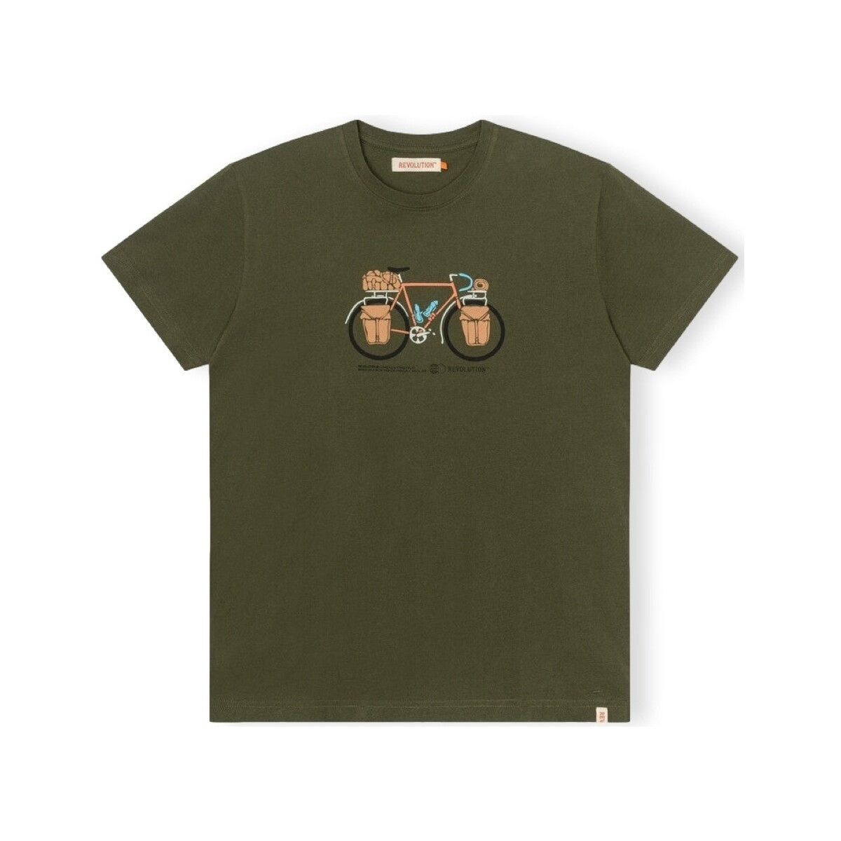 Revolution  T-Shirt Regular 1344 PAC - Army  Zelená