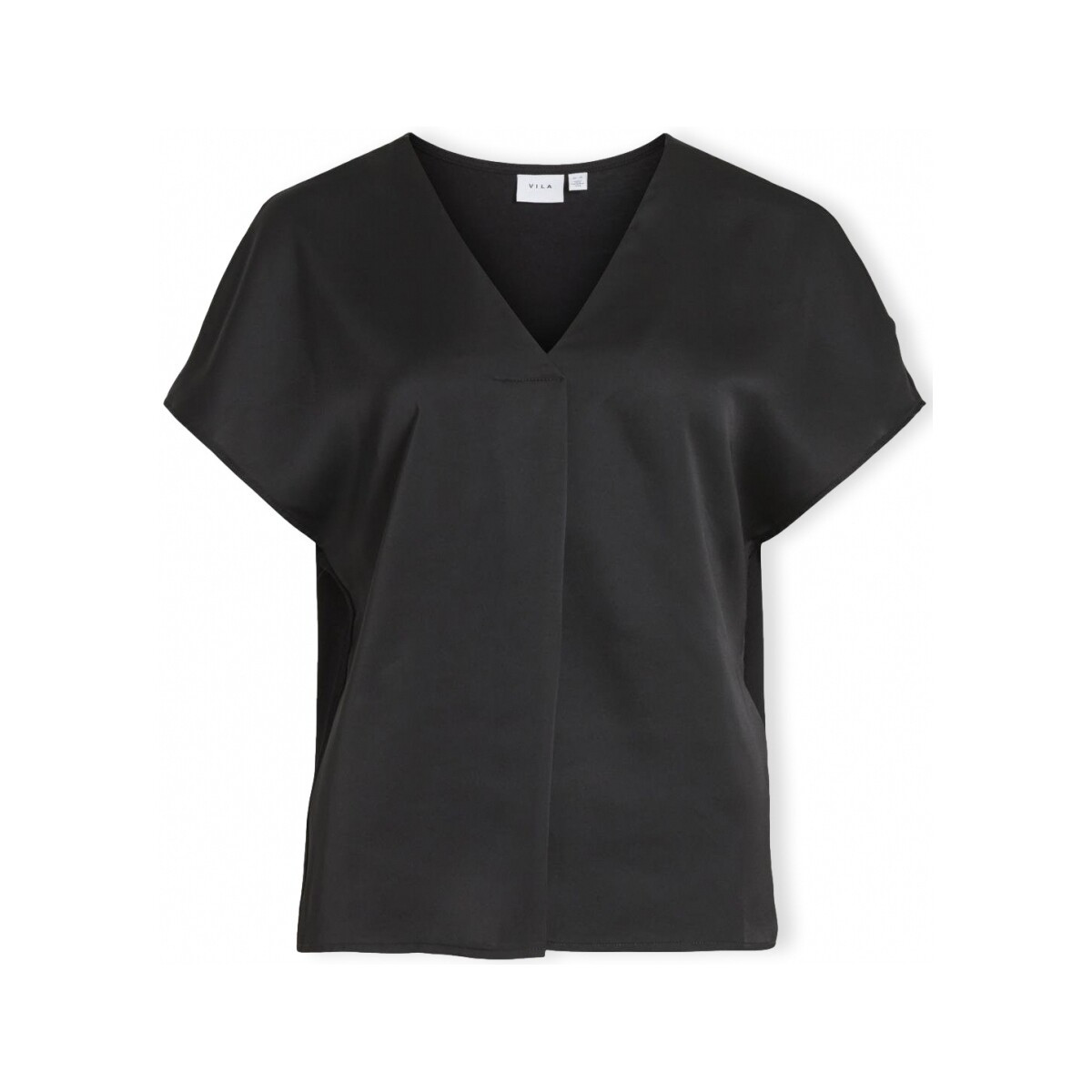 Vila  Noos Top Ellette V - Black  Černá