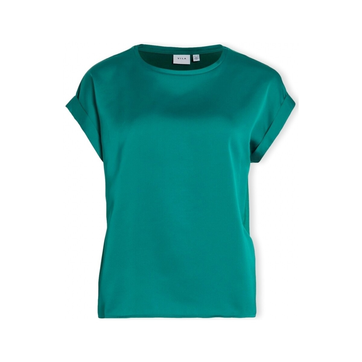 Vila  Noos Top Ellette - Ultramarine Green  Zelená