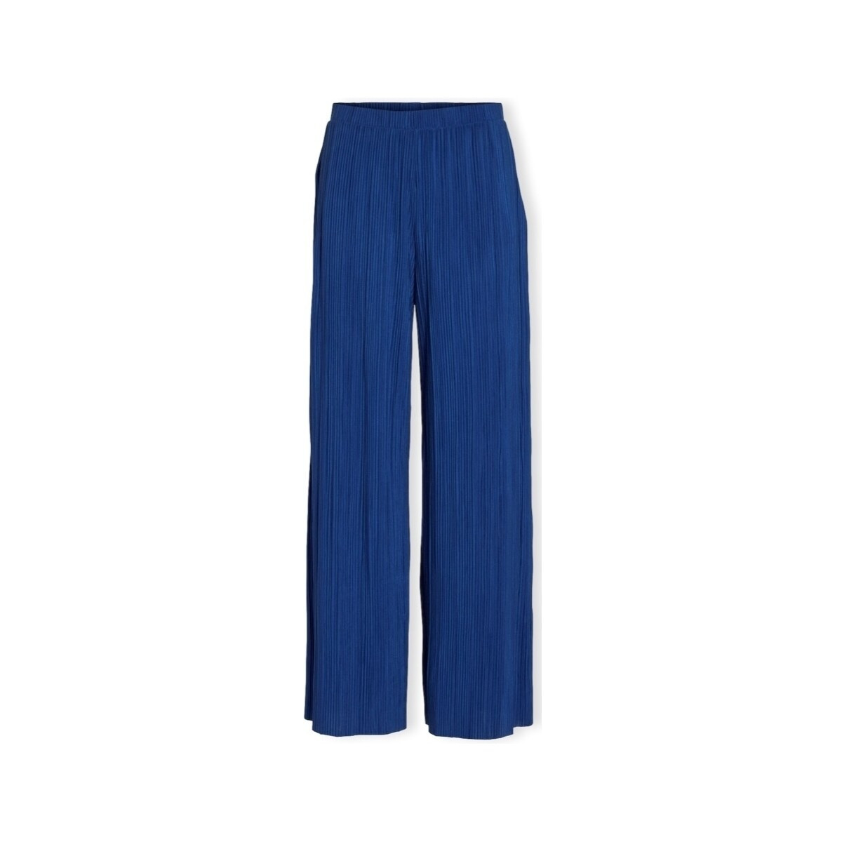 Vila  Noos Trousers Plise  - True Blue  Modrá