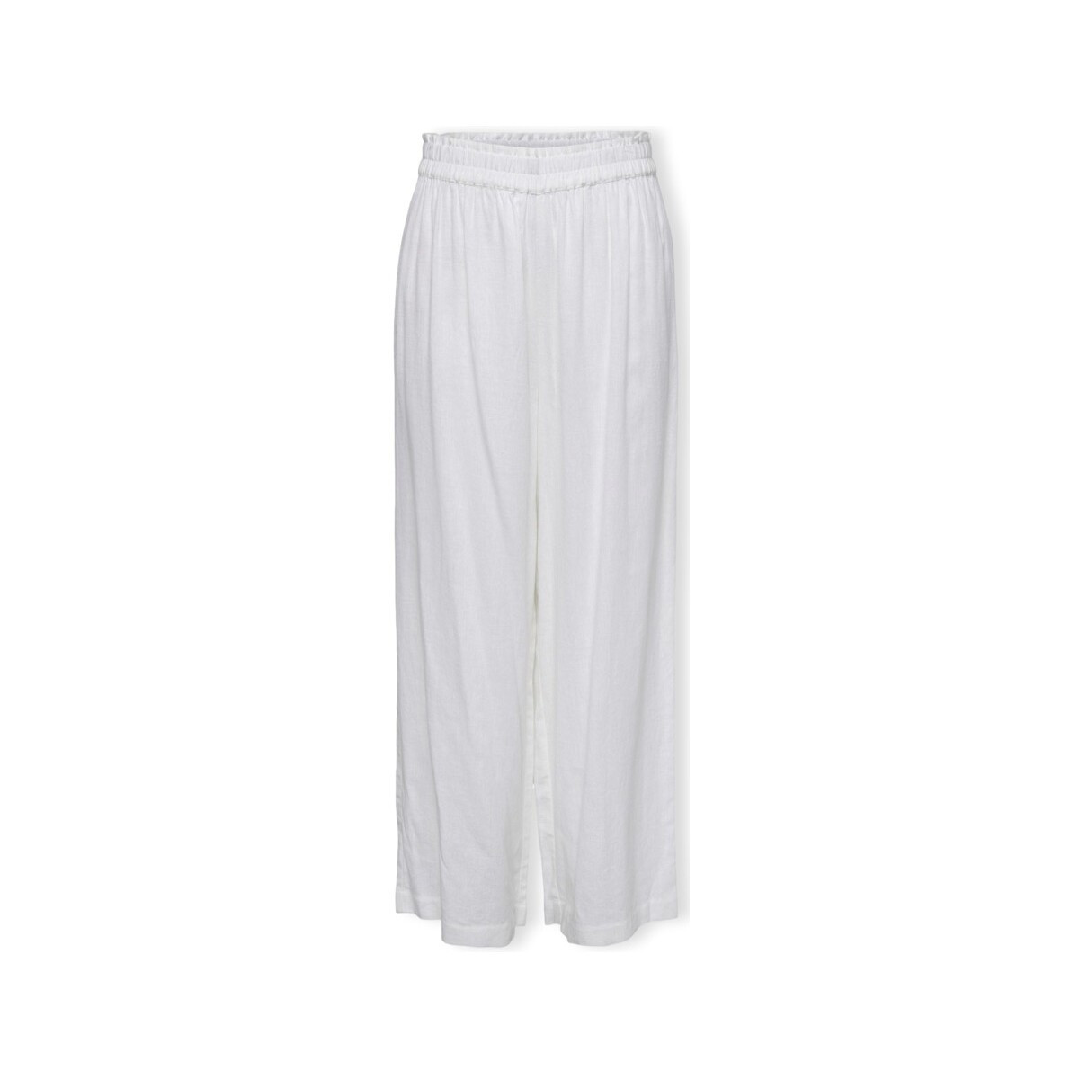 Only  Noos Tokyo Linen Trousers - Bright White  Bílá