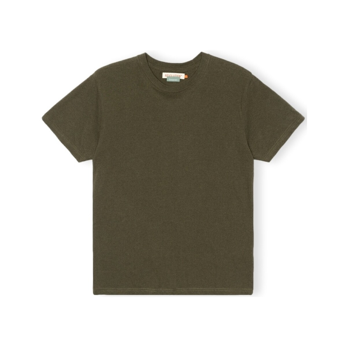 Revolution  T-Shirt Regular 1051 - Army/Melange  Zelená