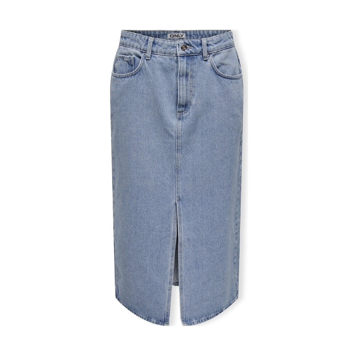 Only  Noos Bianca Midi Skirt - Light Blue Denim  Modrá