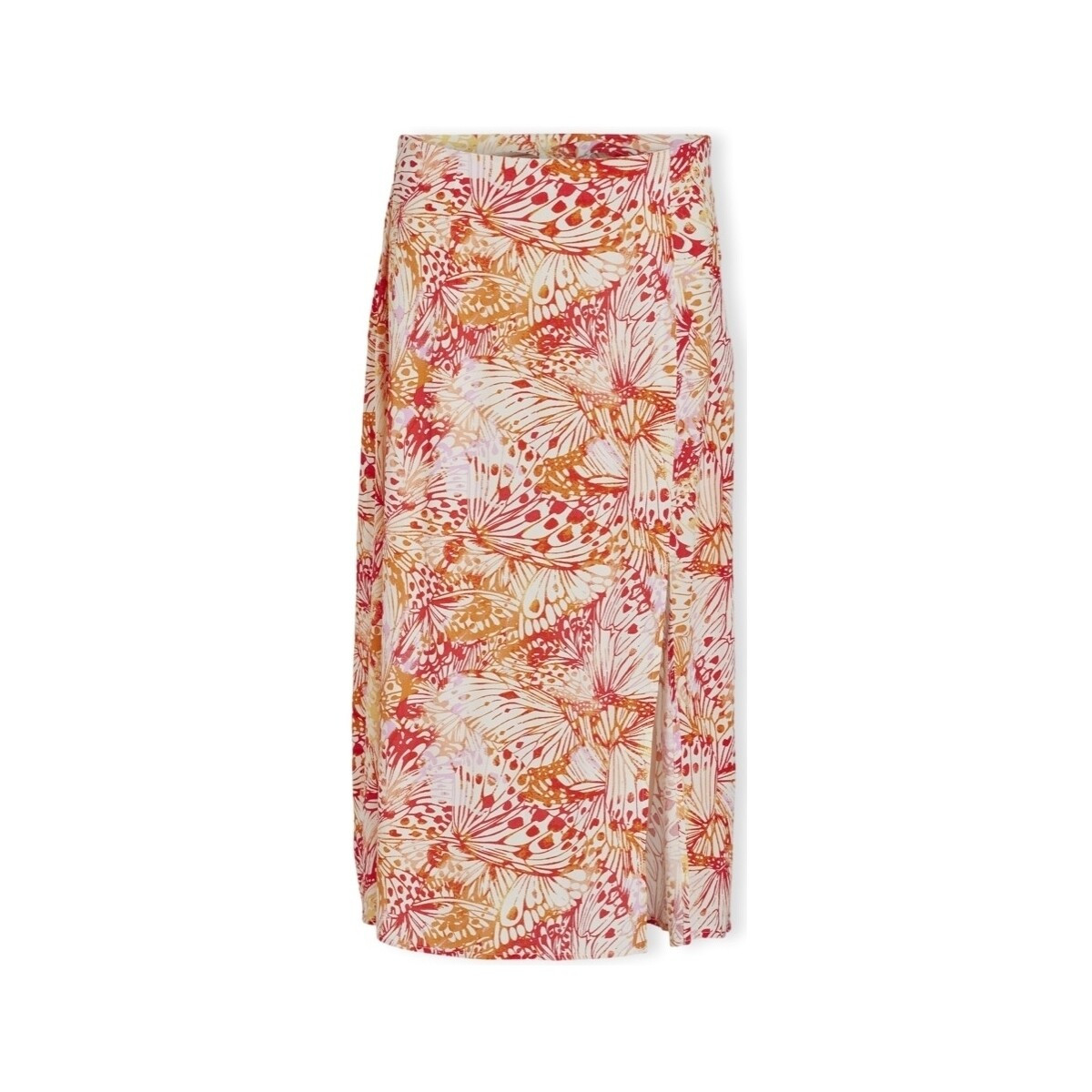 Vila  Deniso Fla Skirt - Cloud Dancer/Fla Double  ruznobarevne