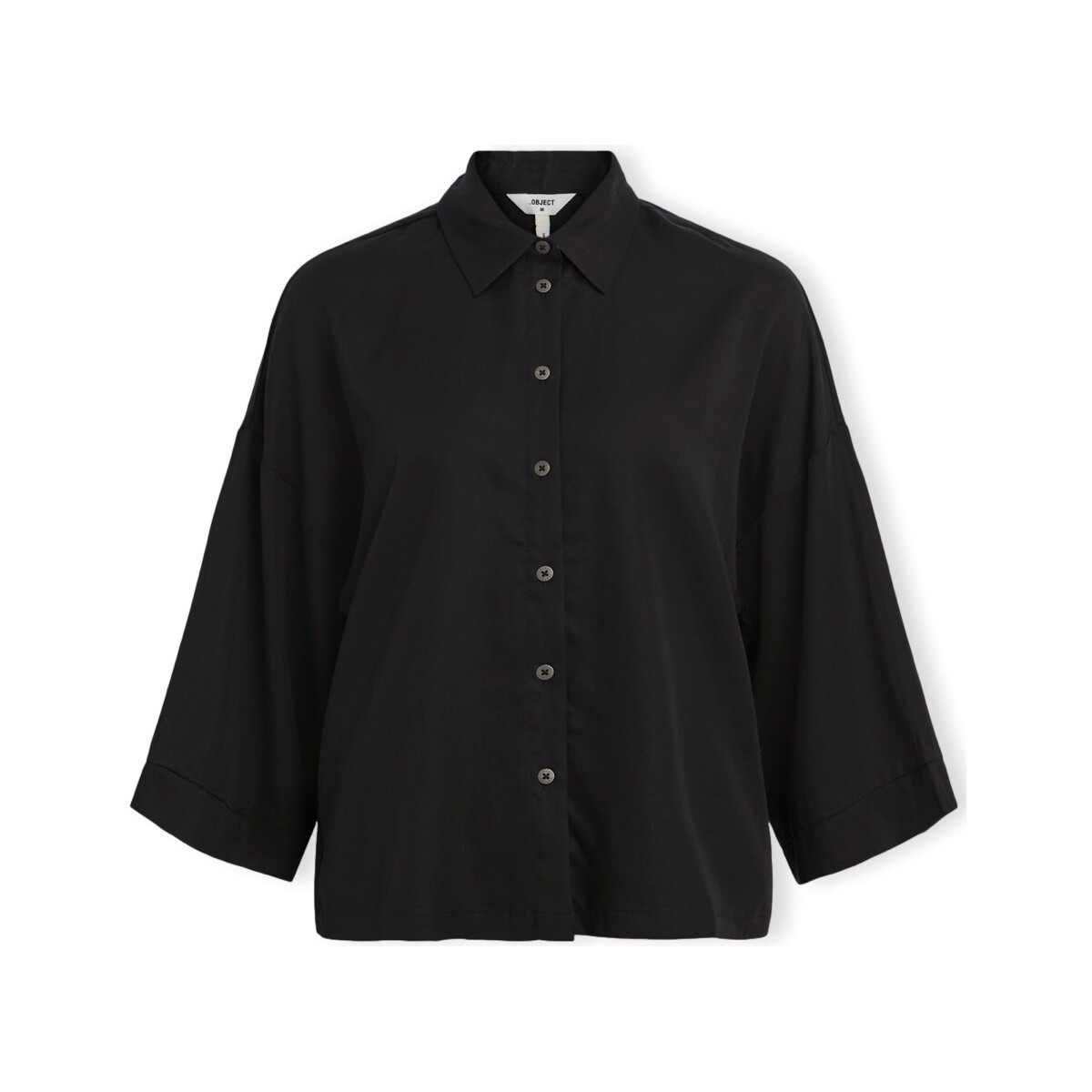 Object  Noos Tilda Boxy Shirt - Black  Černá