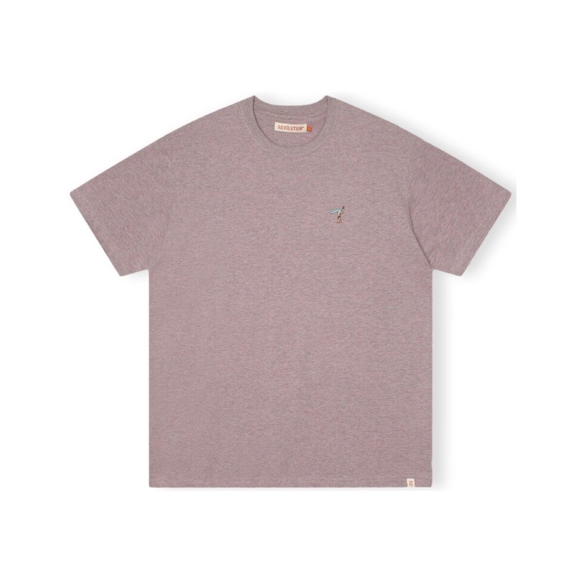 Revolution  T-Shirt Loose 1366 GIR - Purple Melange  Fialová