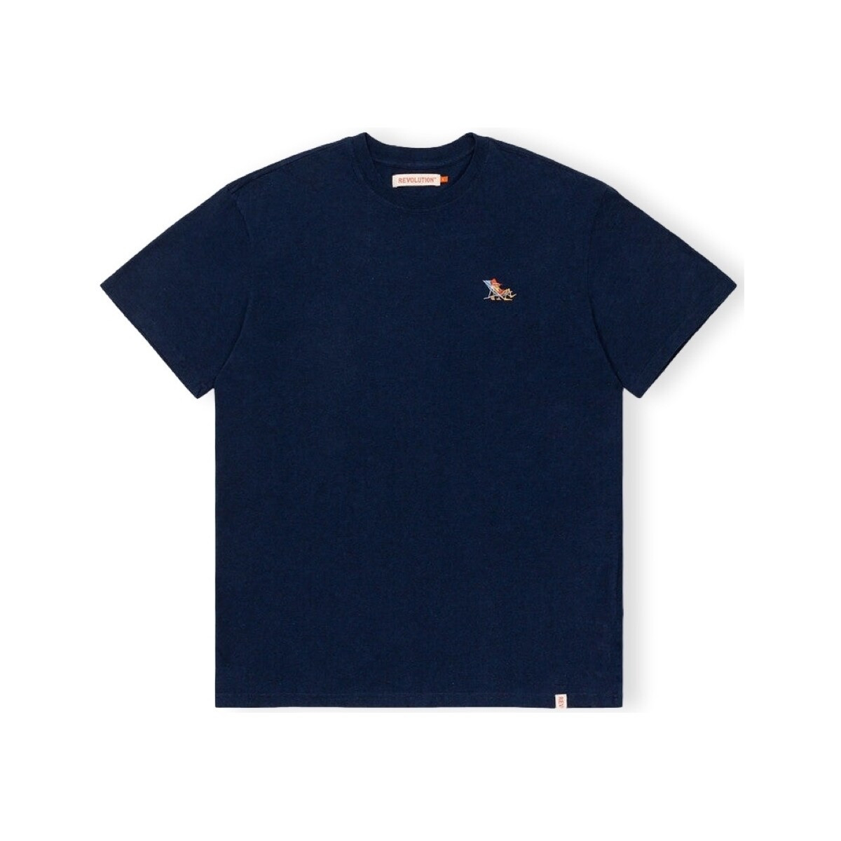 Revolution  T-Shirt Loose 1264 LAZ - Navy  Modrá