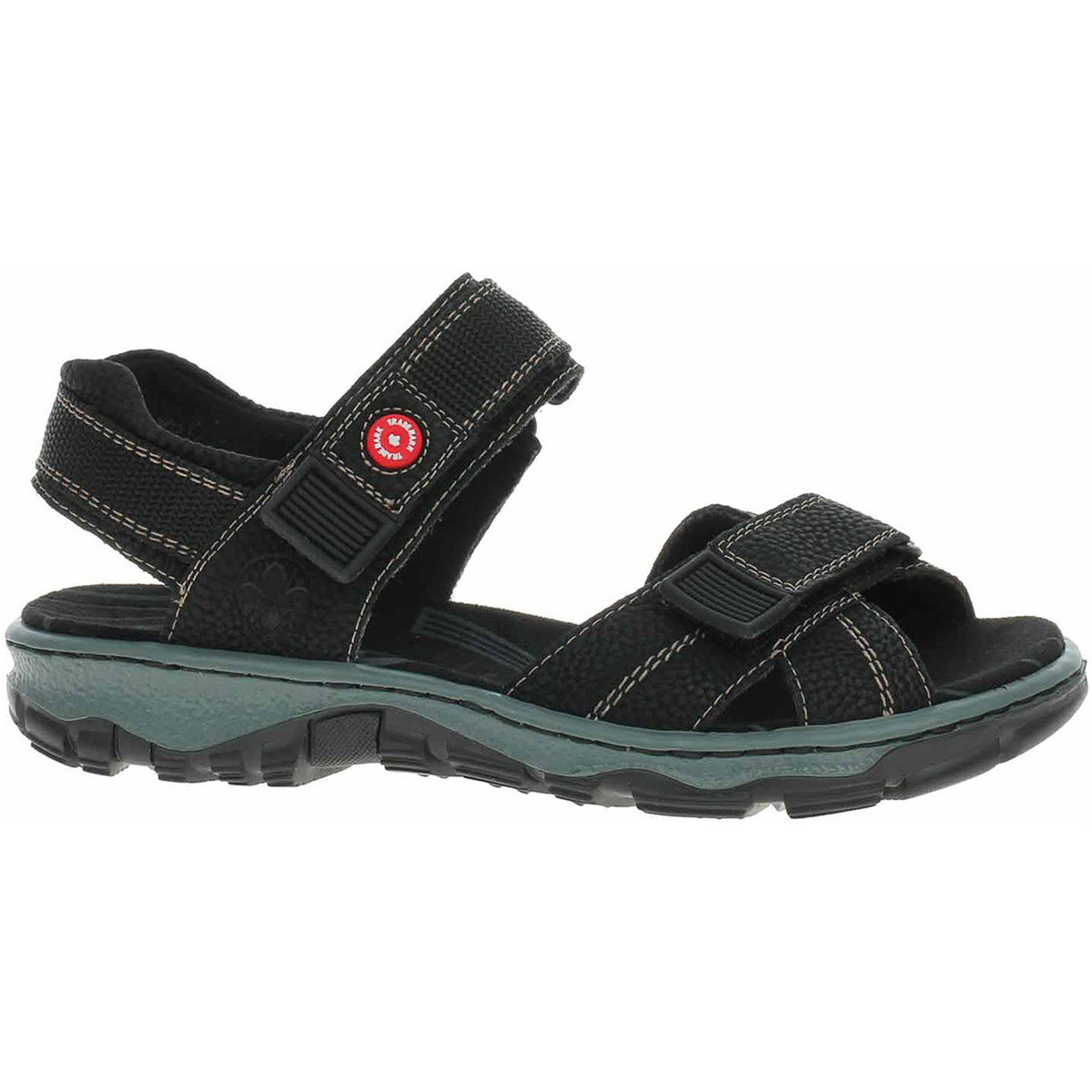 Rieker  Dámské sandály  68851-02 schwarz  Černá