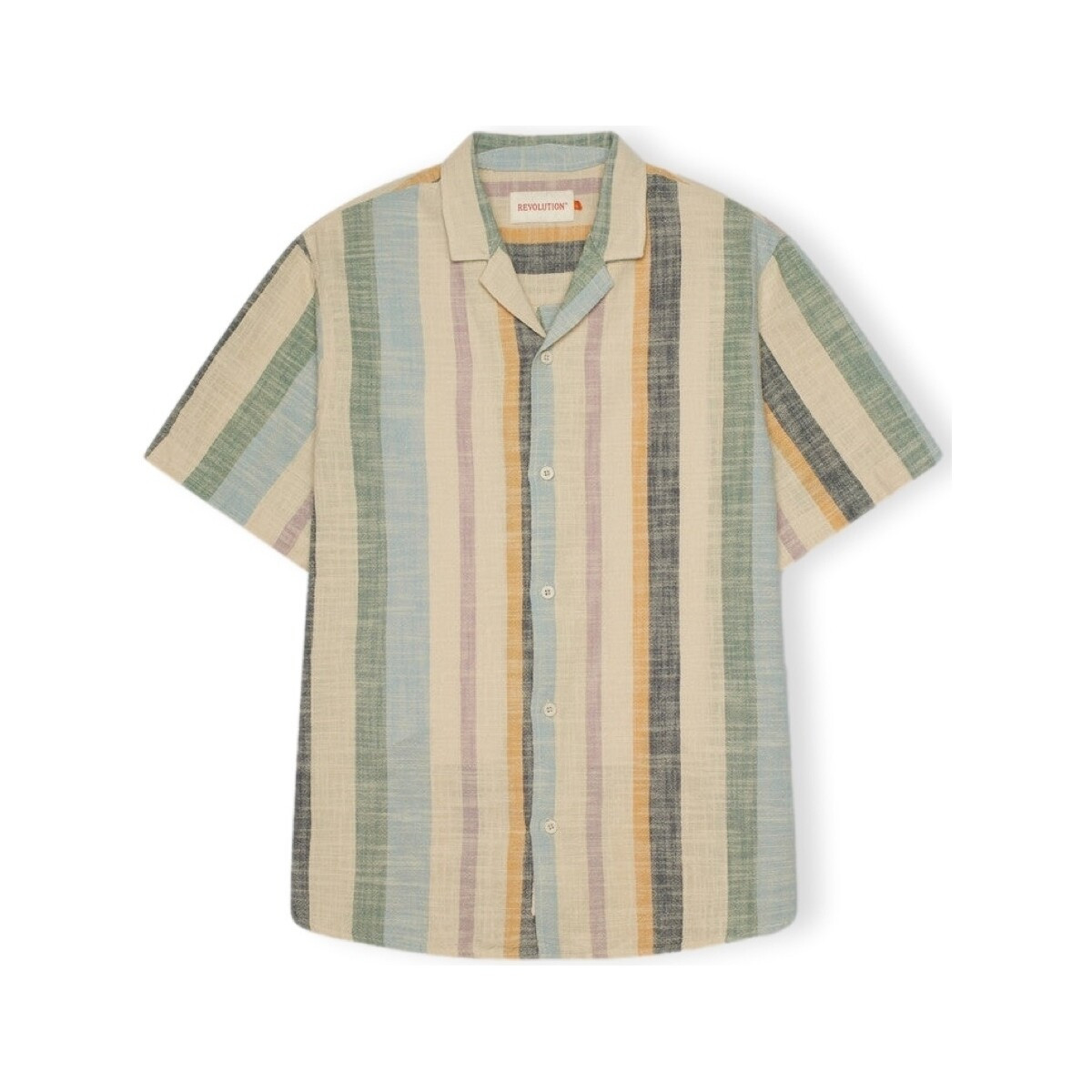Revolution  Cuban Shirt S/S 3918 - Dustgreen  ruznobarevne