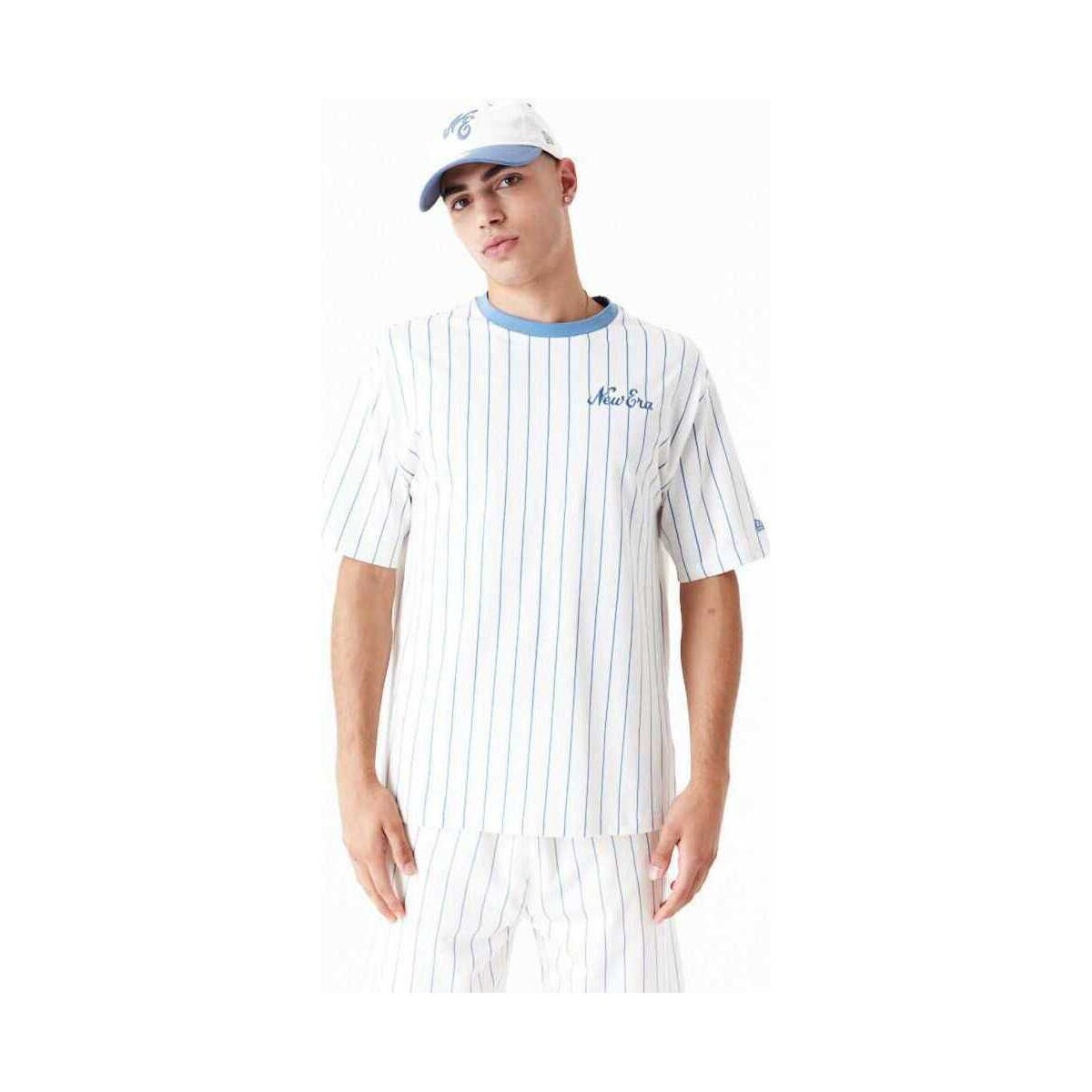 New-Era  Ne pinstripe os tee newera  Bílá