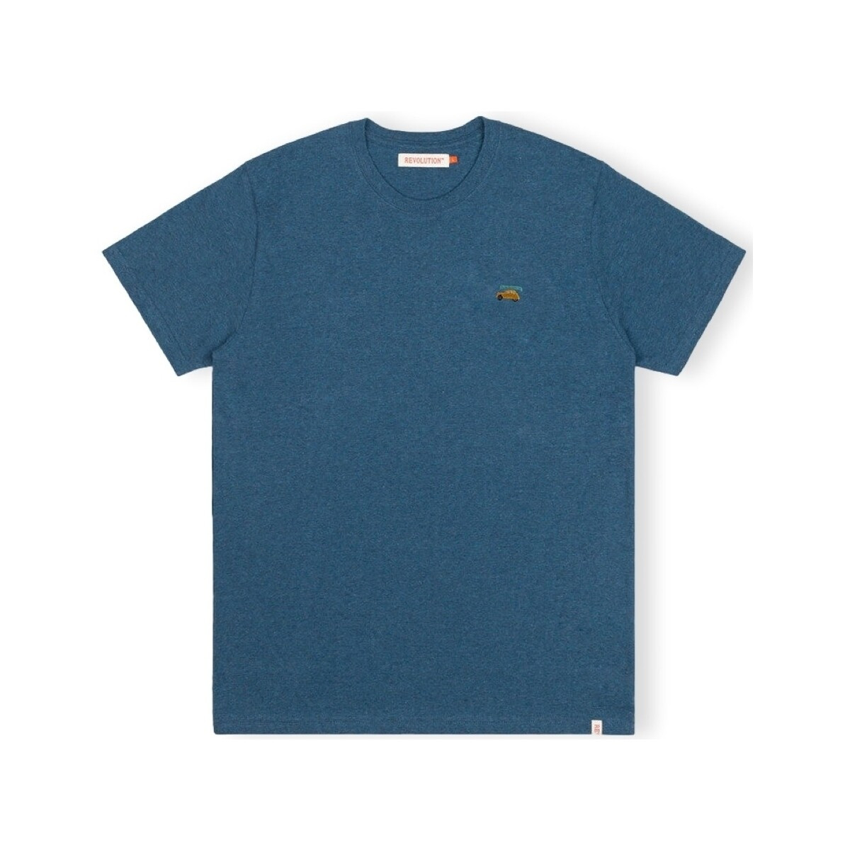 Revolution  T-Shirt Regular 1284 2CV - Dustblue  Modrá