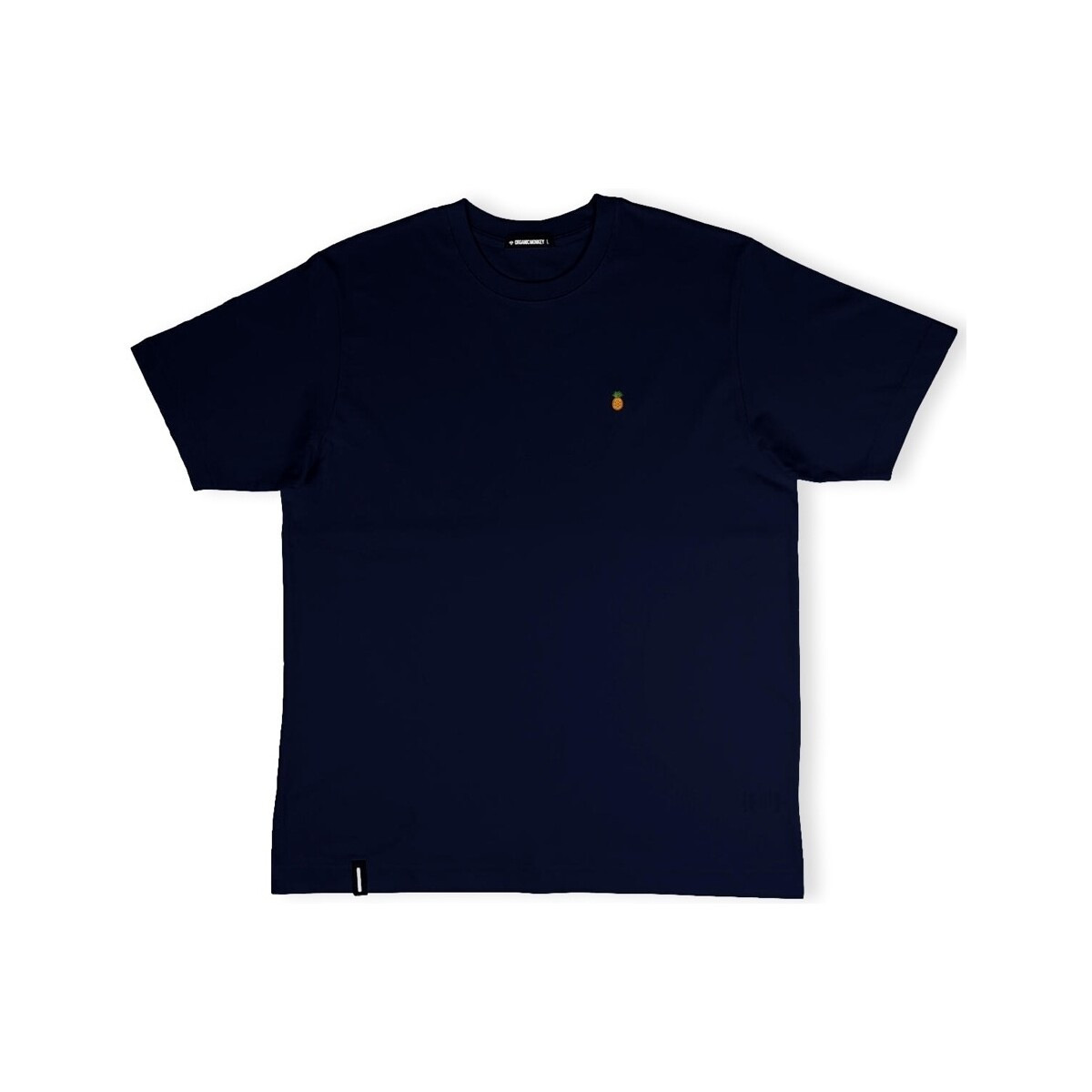 Organic Monkey  Fine Apple T-Shirt - Navy  Modrá