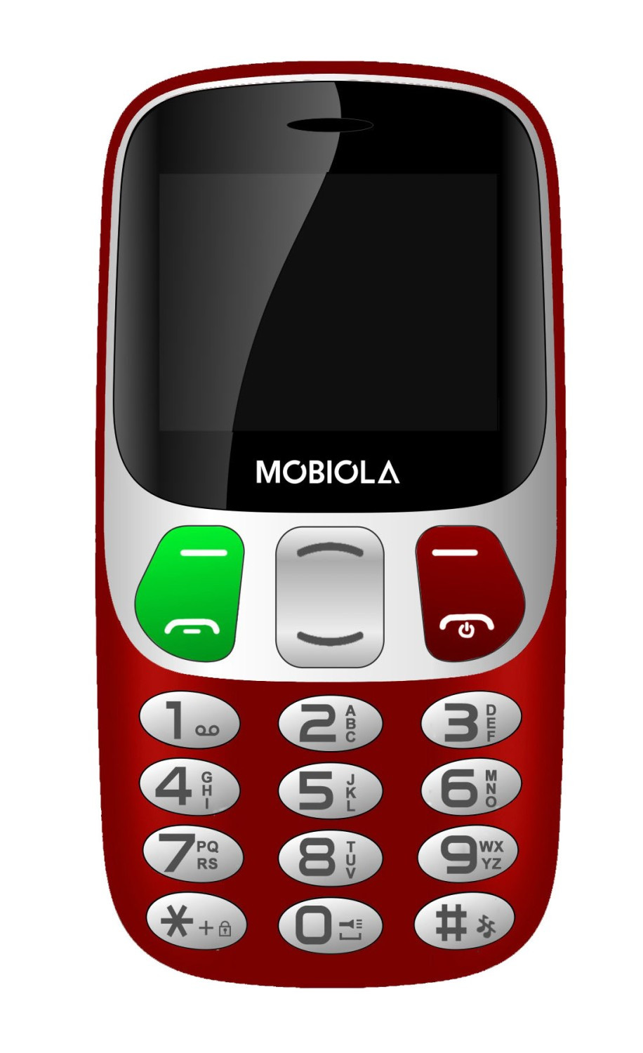 Mobiola MB800 Senior červená