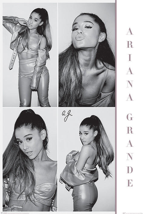 PYRAMID Plakát, Obraz - Ariana Grande - Black & White, (61 x 91.5 cm)