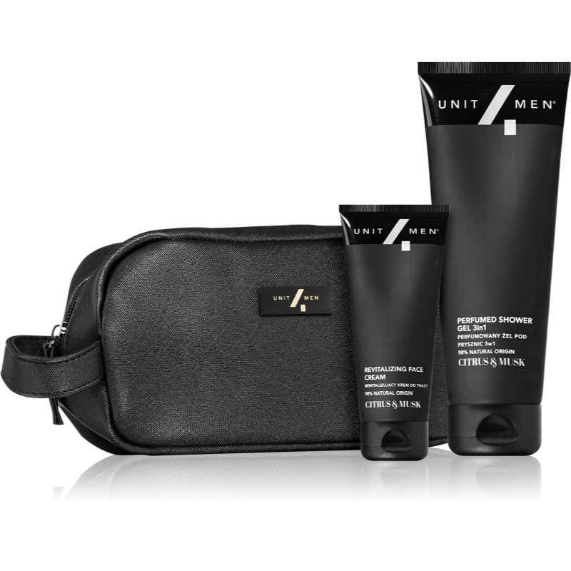 Unit4Men Travel Set Citrus&Musk dárková sada (pro muže)