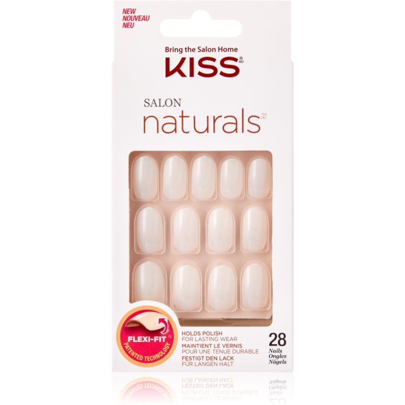 KISS Salon Natural Break Even umělé nehty 28 ks
