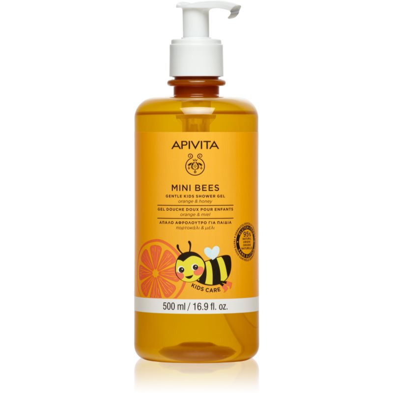 Apivita Kids Mini Bees sprchový gel na tělo a vlasy pro děti 500 ml