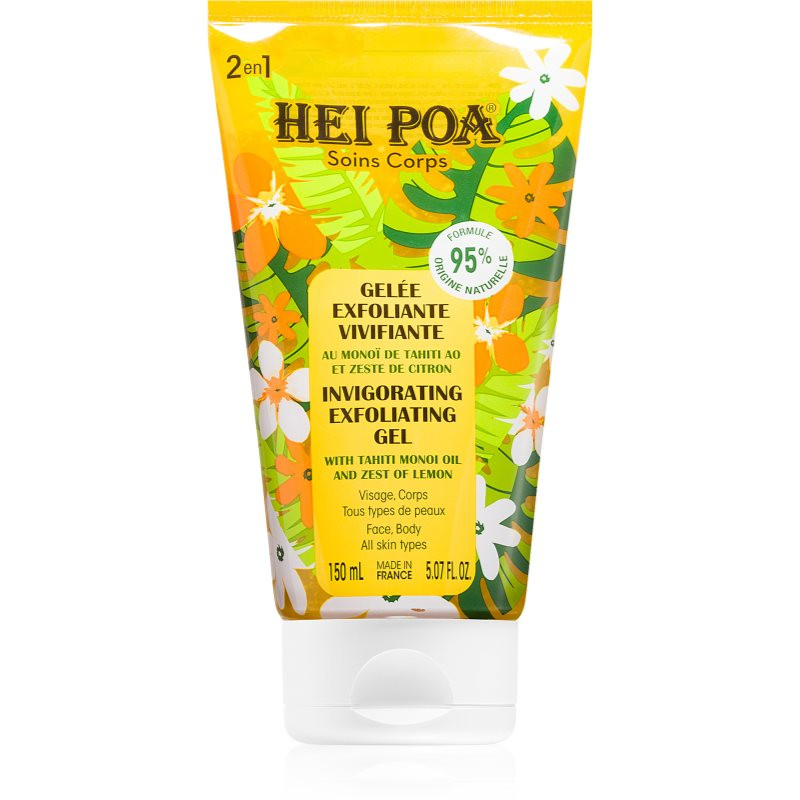 Hei Poa Tahiti Monoi Oil Zest of Lemon exfoliační gel 150 ml