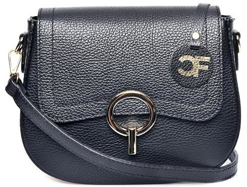 Carla Ferreri Dámská kožená crossbody kabelka CF1885 Nero