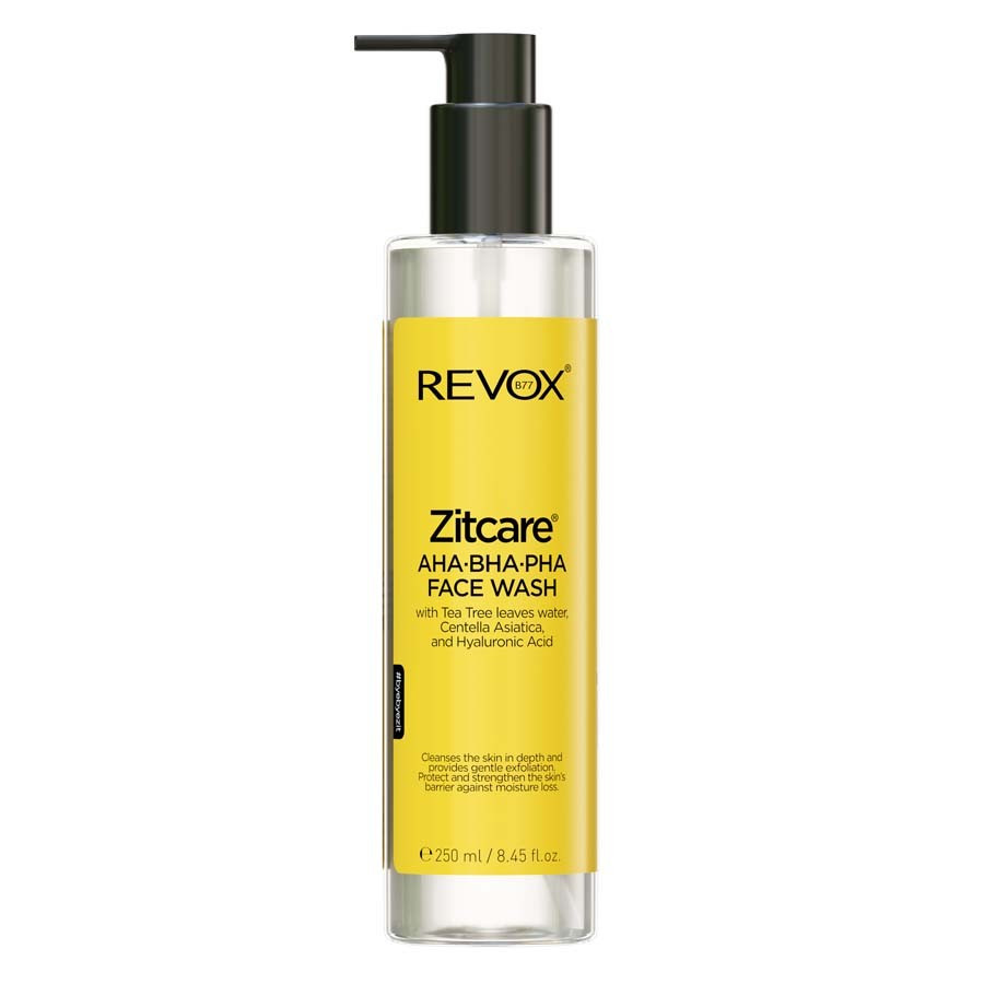 Revox Zitcare AHA BHA PHA Face Wash Čistící Gel 250 ml