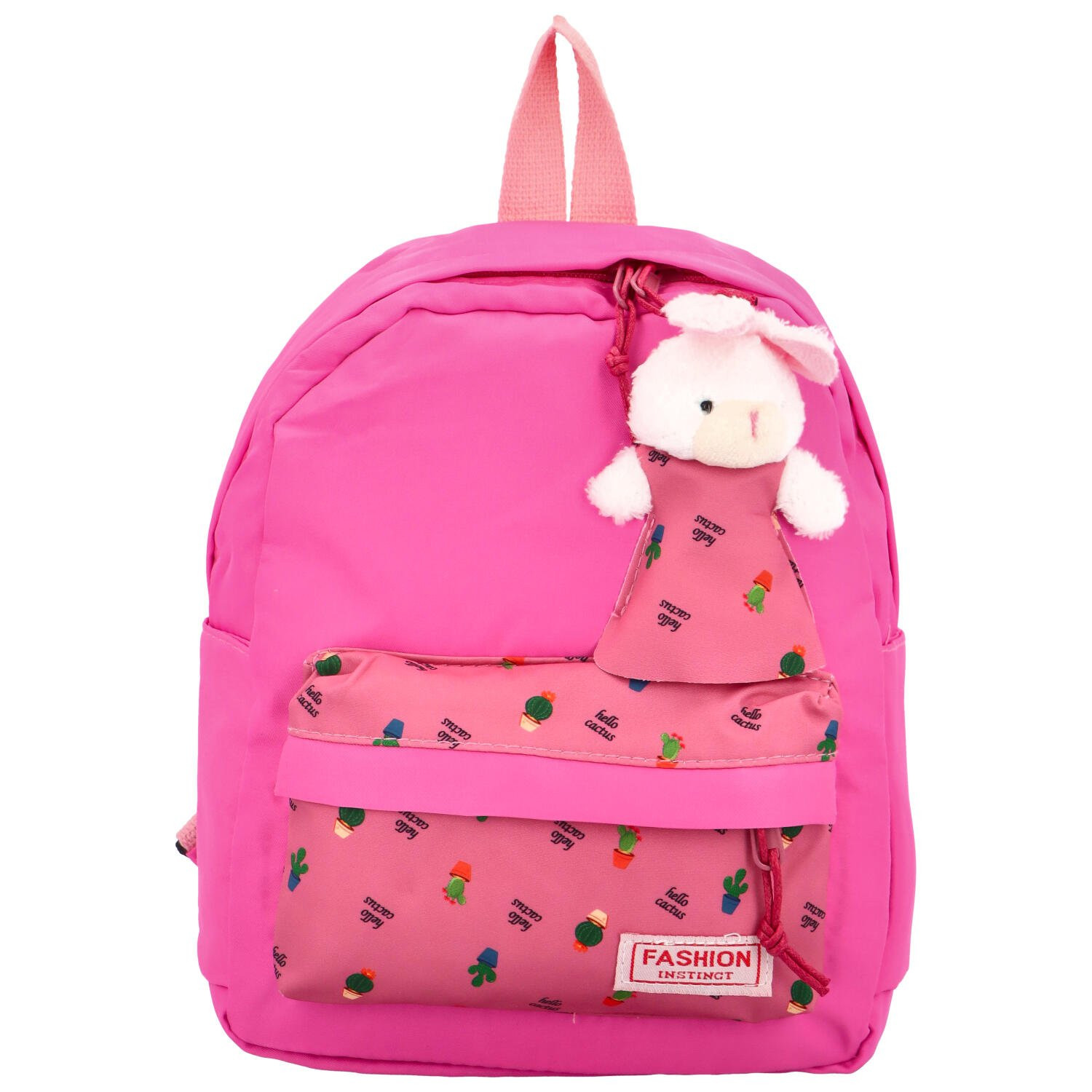 Dětský batůžek s plyšákem Cheryll, fuchsiová