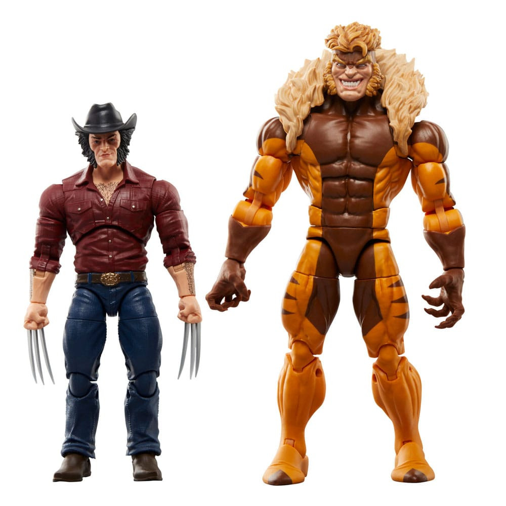 Hasbro | X-Men - sběratelské figurky Logan & Sabretooth (Marvel Legends Series) Wolverine 50th Anniversary 15 cm