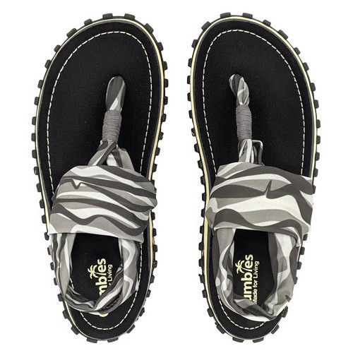 Dámské sandály Gumbies Slingback black (2023) Velikost bot (EU): 38 / Barva: šedá/bílá/černá