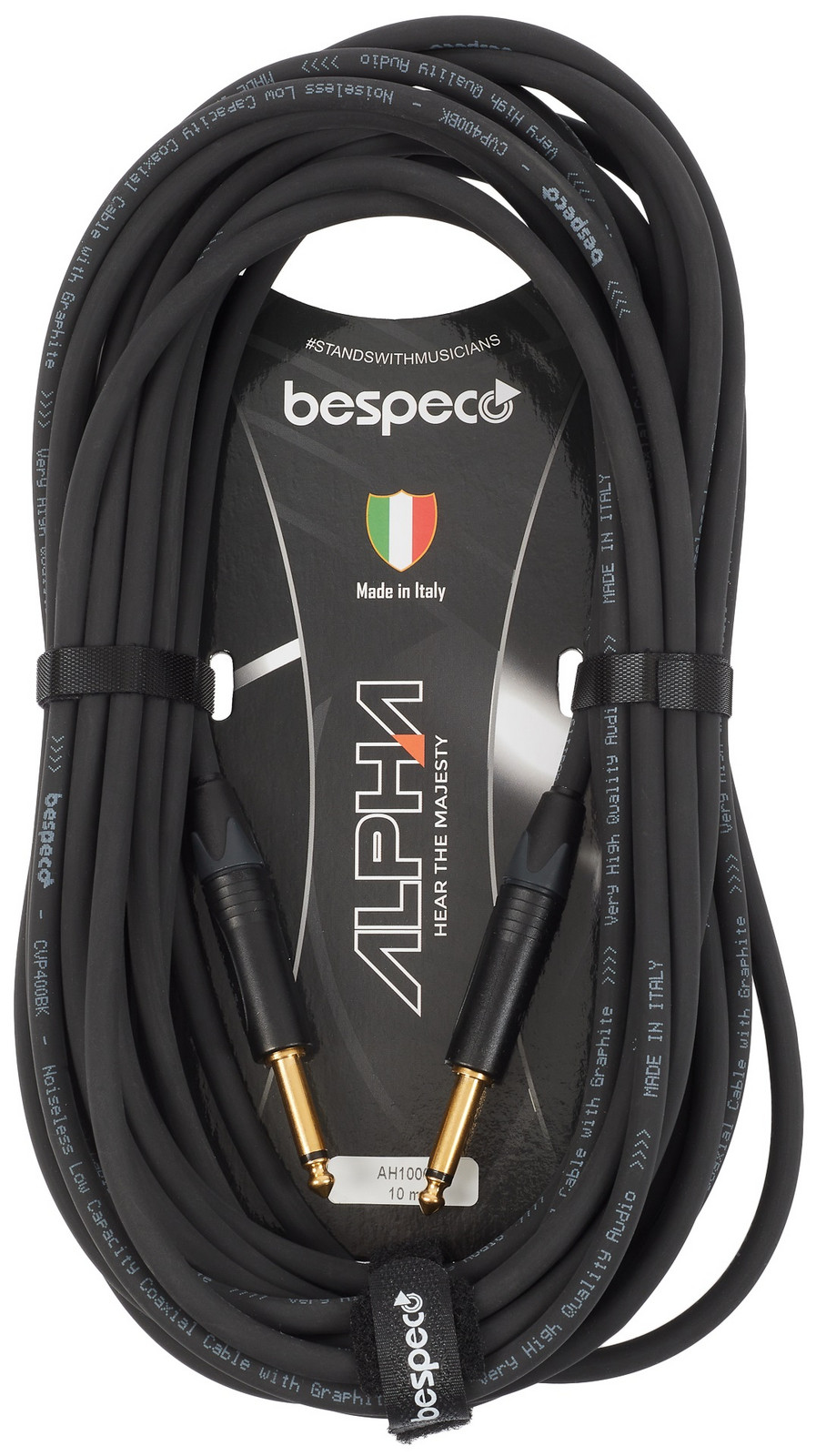 Bespeco Alpha Instrument Cable Neutrik 10 m