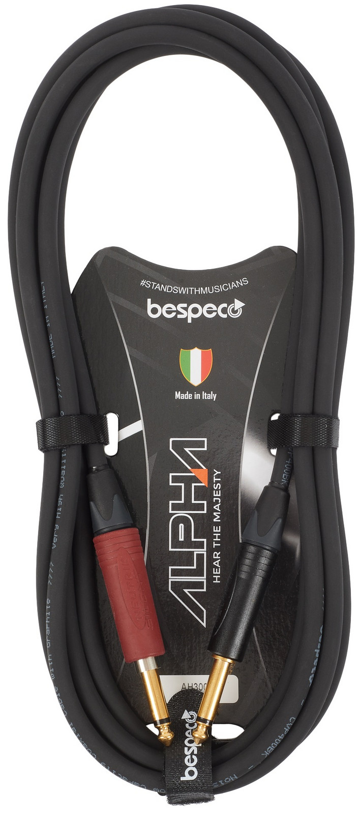 Bespeco Alpha Instrument Cable Silent Neutrik 3 m