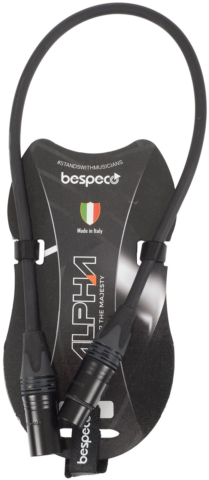 Bespeco Alpha Microphone Cable Neutrik XLR M - XLR F 0,5 m