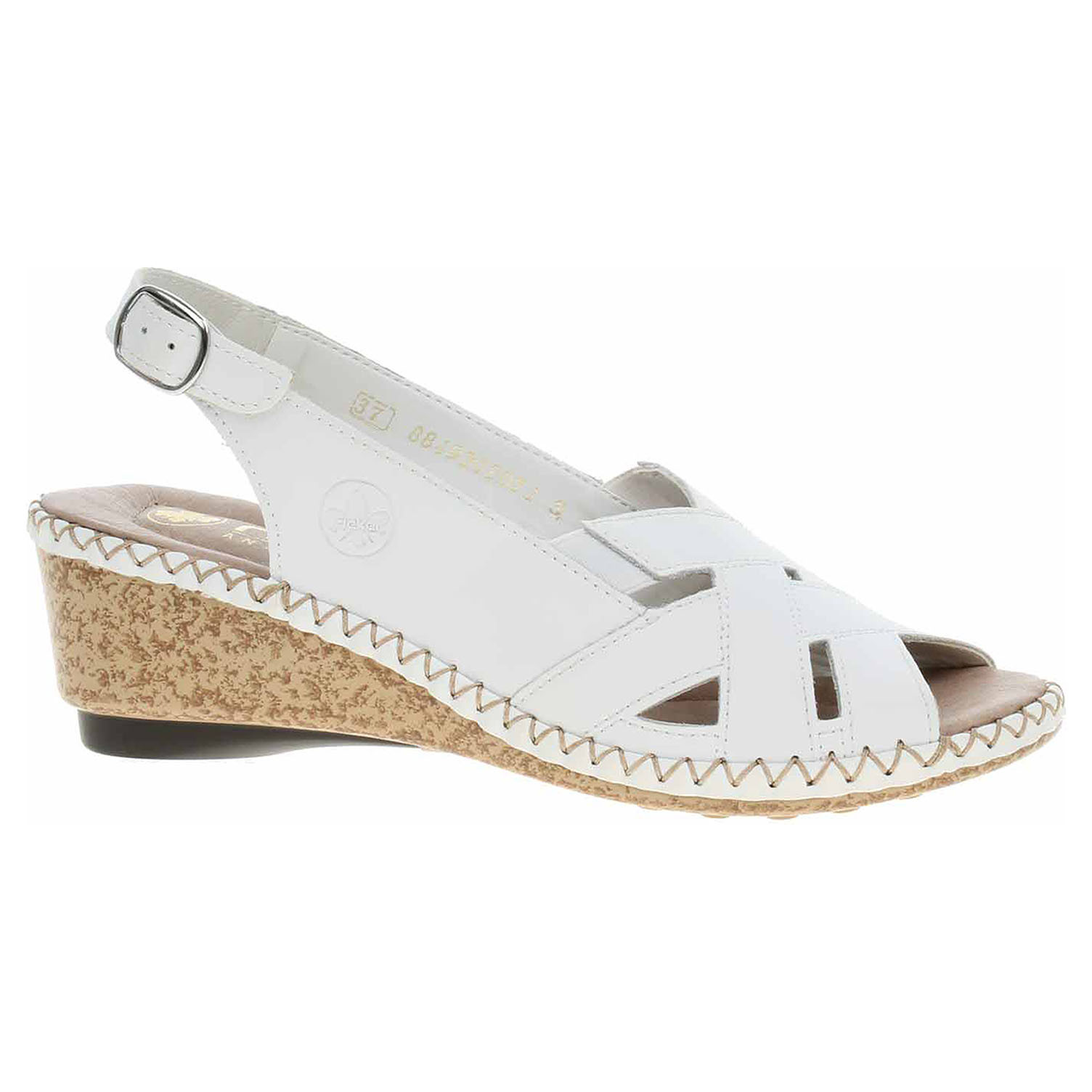 Ecco Dámské sandály Rieker 66189-80 weiss 23801935