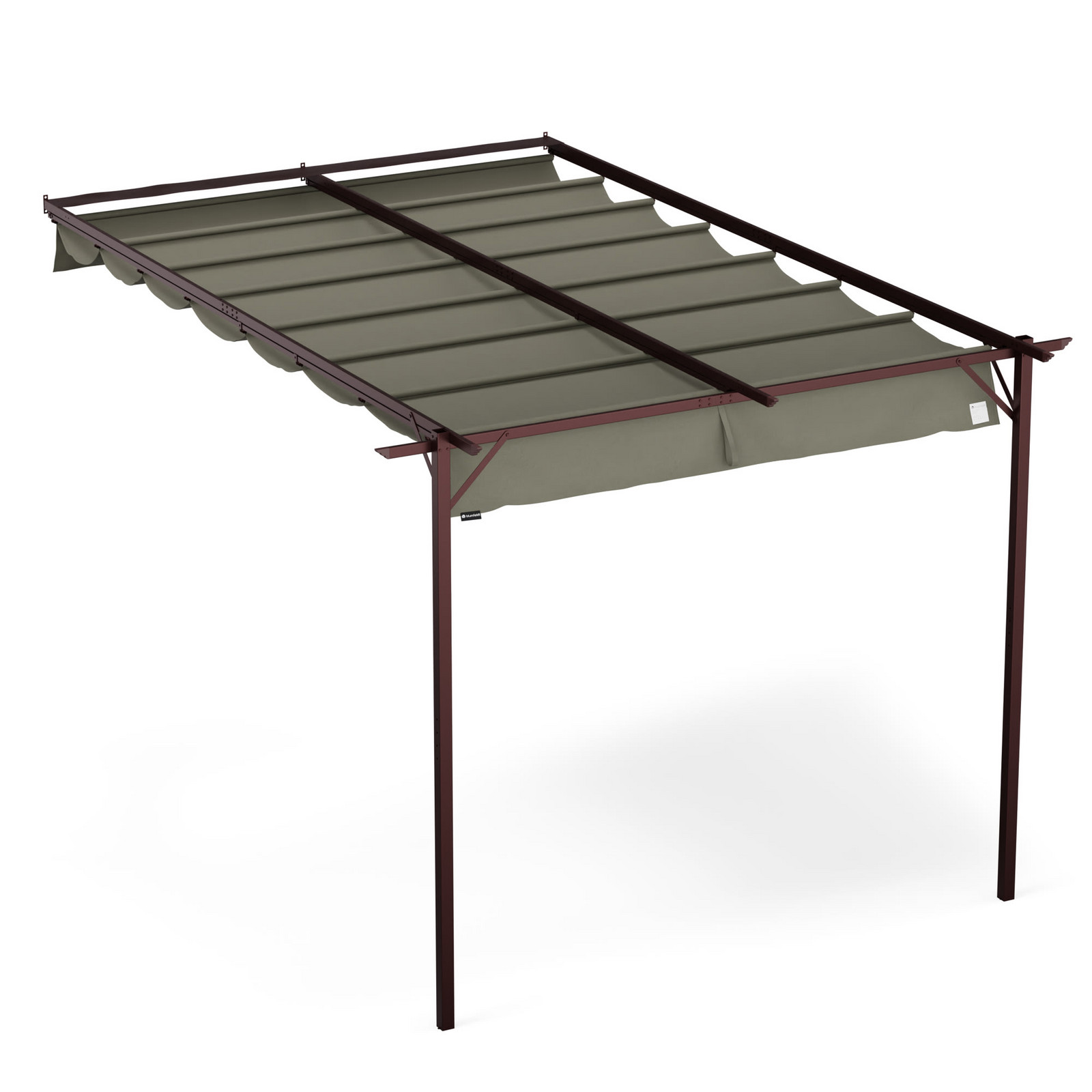 Blumfeldt Pantheon Wall Pergola, nástěnná pergola, 3 x 4 m, práškově lakovná ocel, odolná vůči povětrnostním vlivům