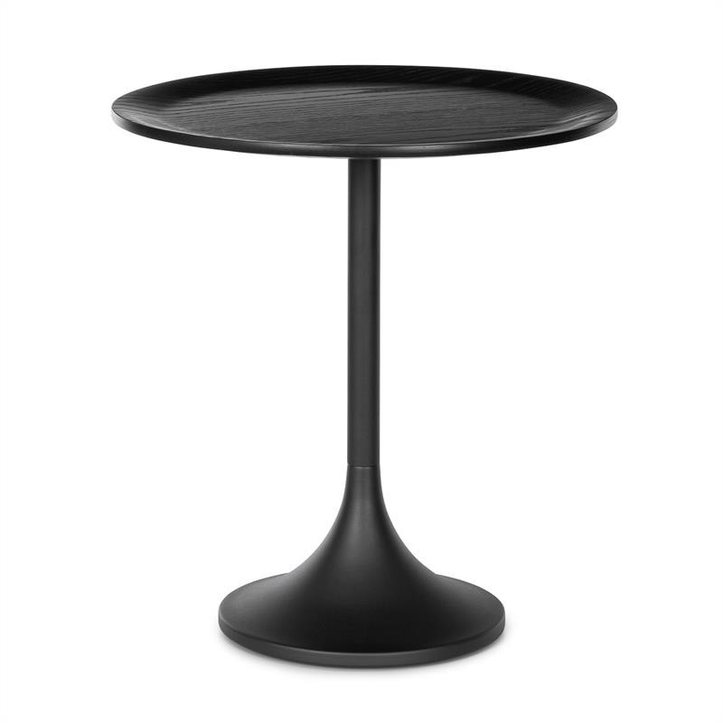 Besoa Small Visby, konferenční stolek, 48 x 52,5 cm (O x V), kov, multiplexová deska, dubová dýha