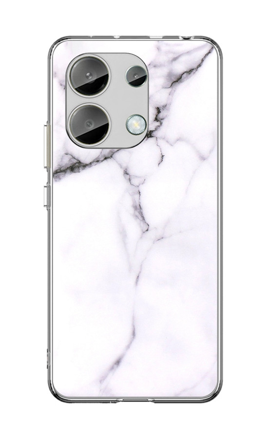 Kryt TopQ Xiaomi Redmi Note 13 pevný Mramor bílý 122758